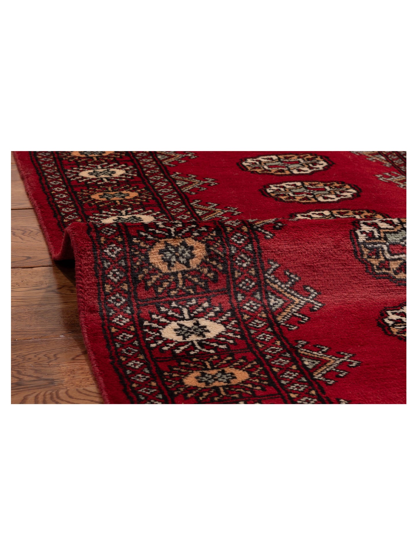 Bokhara 153412 Red Red 2.7x8 Hand Knotted Rug