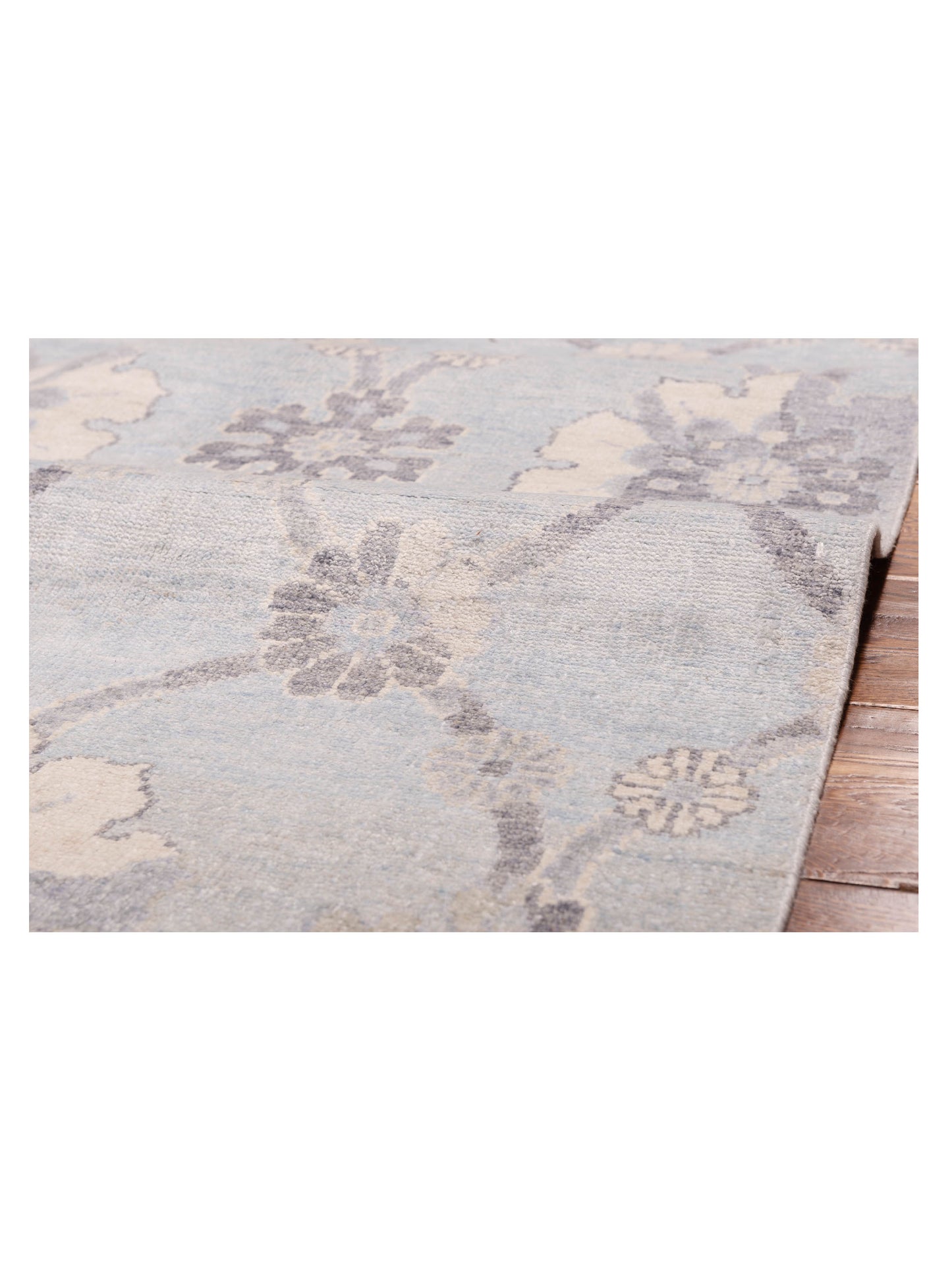 Tibetino 122546 Light Blue 8.9x12.2 Hand Knotted Rug