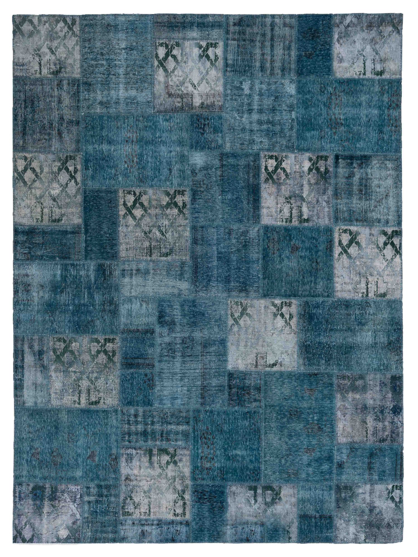 Pasha Turkish Vestige Patchwork Green Contemporary