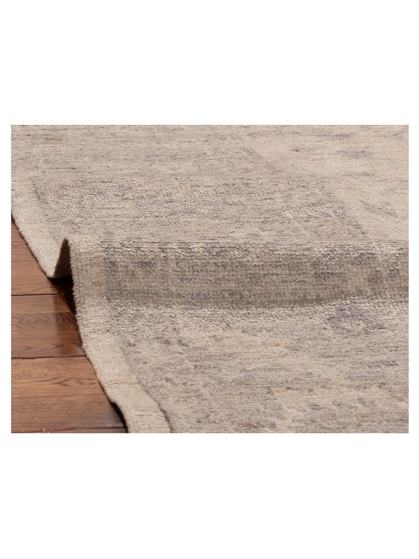 Angora Oushak 156168 Ivory Gray 8.1x9.11 Hand Knotted Rug