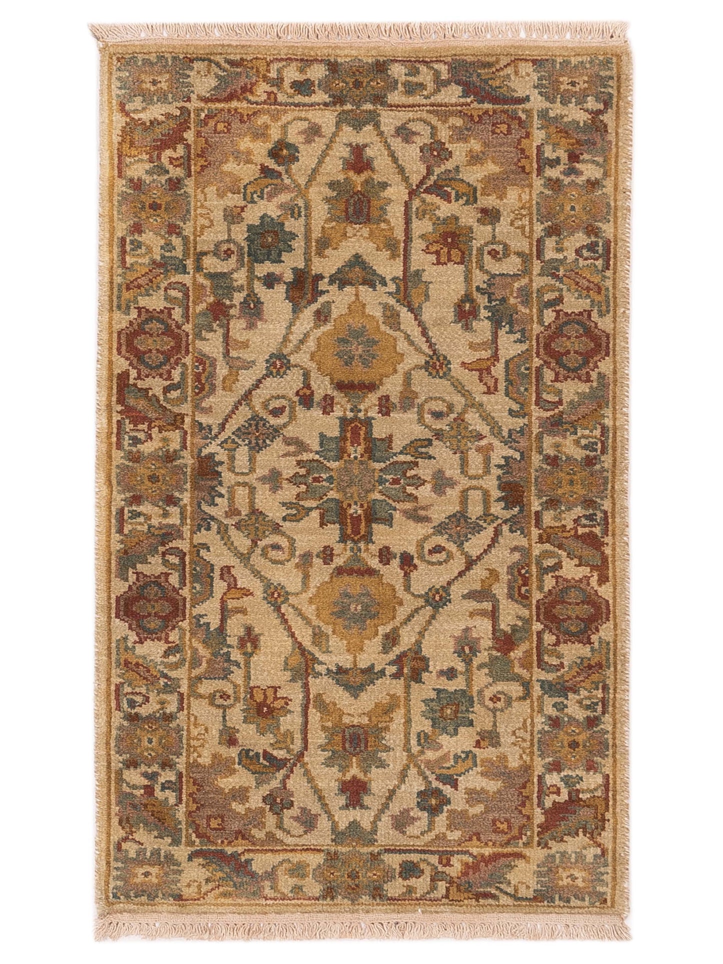 Rajpur Lilac Beige Beige Traditional
