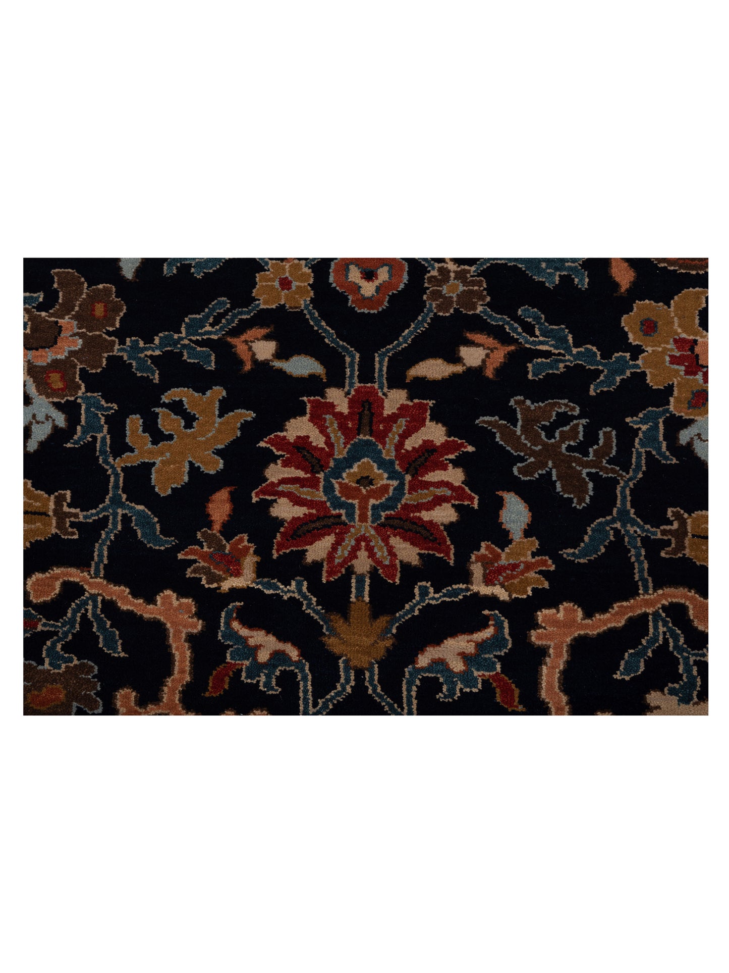Crown 133184 Navy Ivory 8x10 Hand Knotted Rug