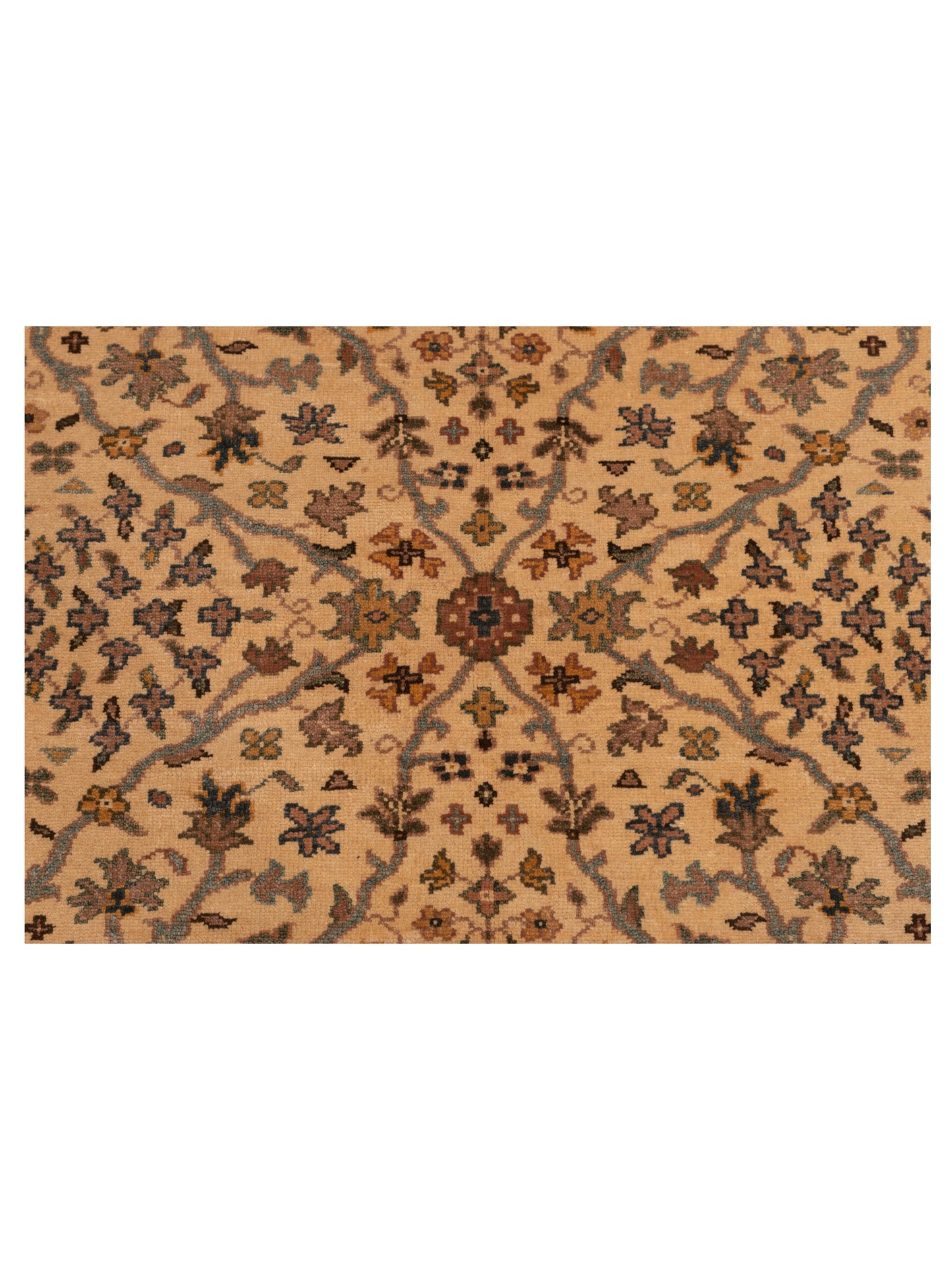 Antique Loom 98200 Ivory 6x9 Hand Knotted Rug
