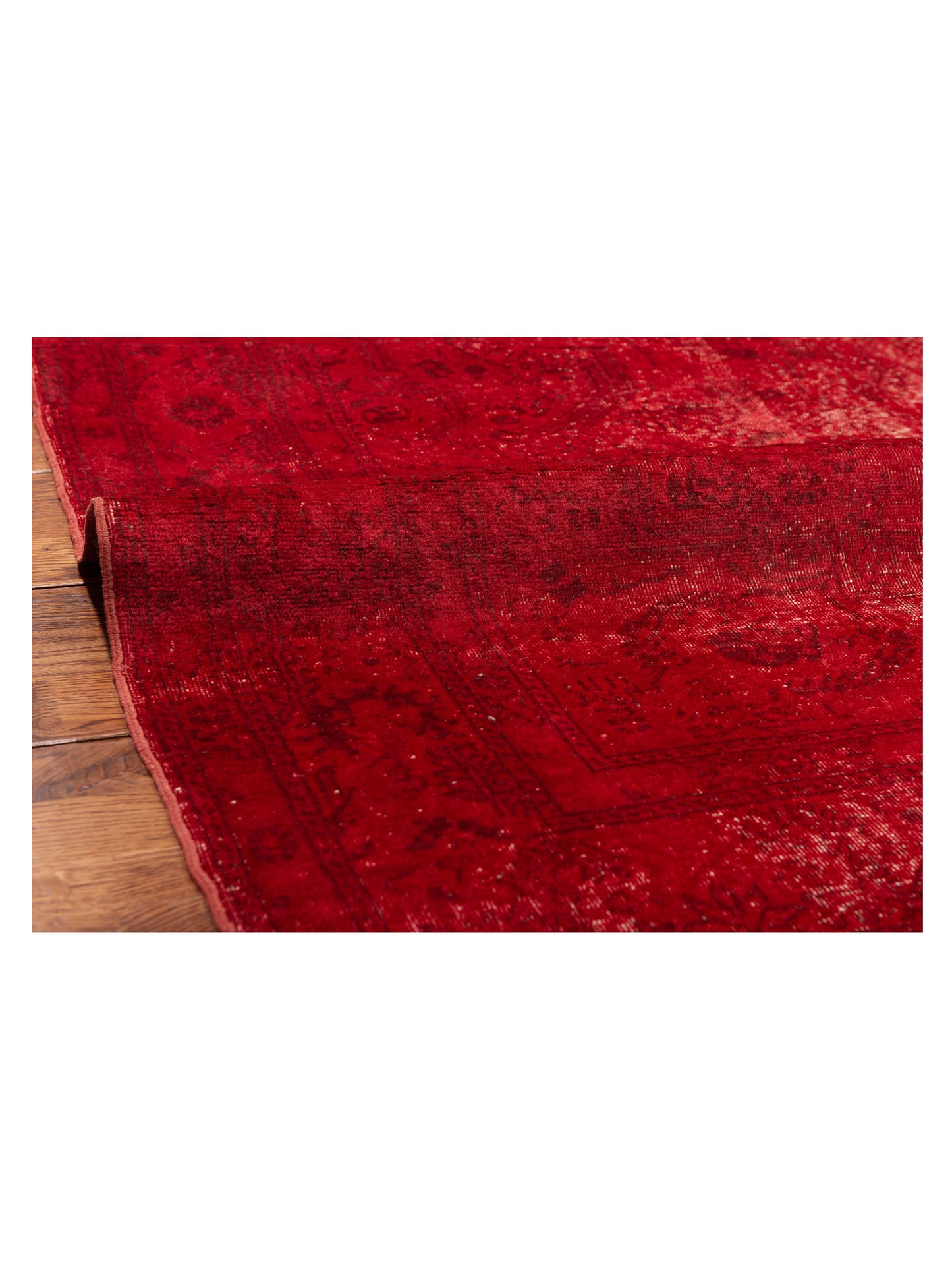 Vintage 109077 Red 6.5x9.6 Hand Knotted Rug