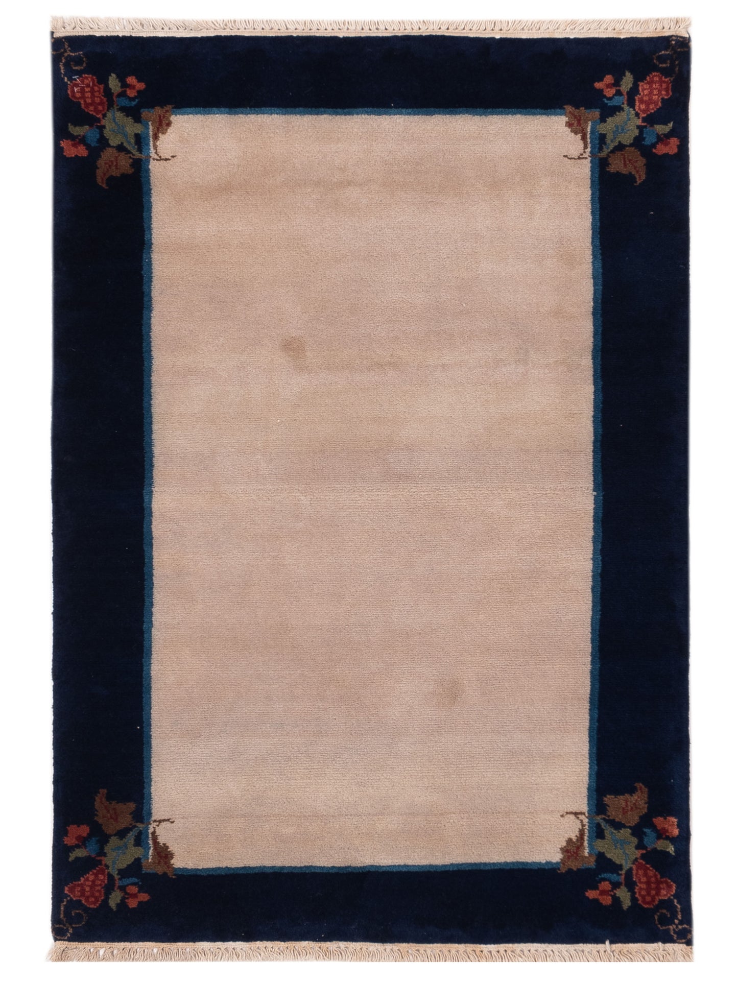 Rajpur Lilac Beige Navy Traditional