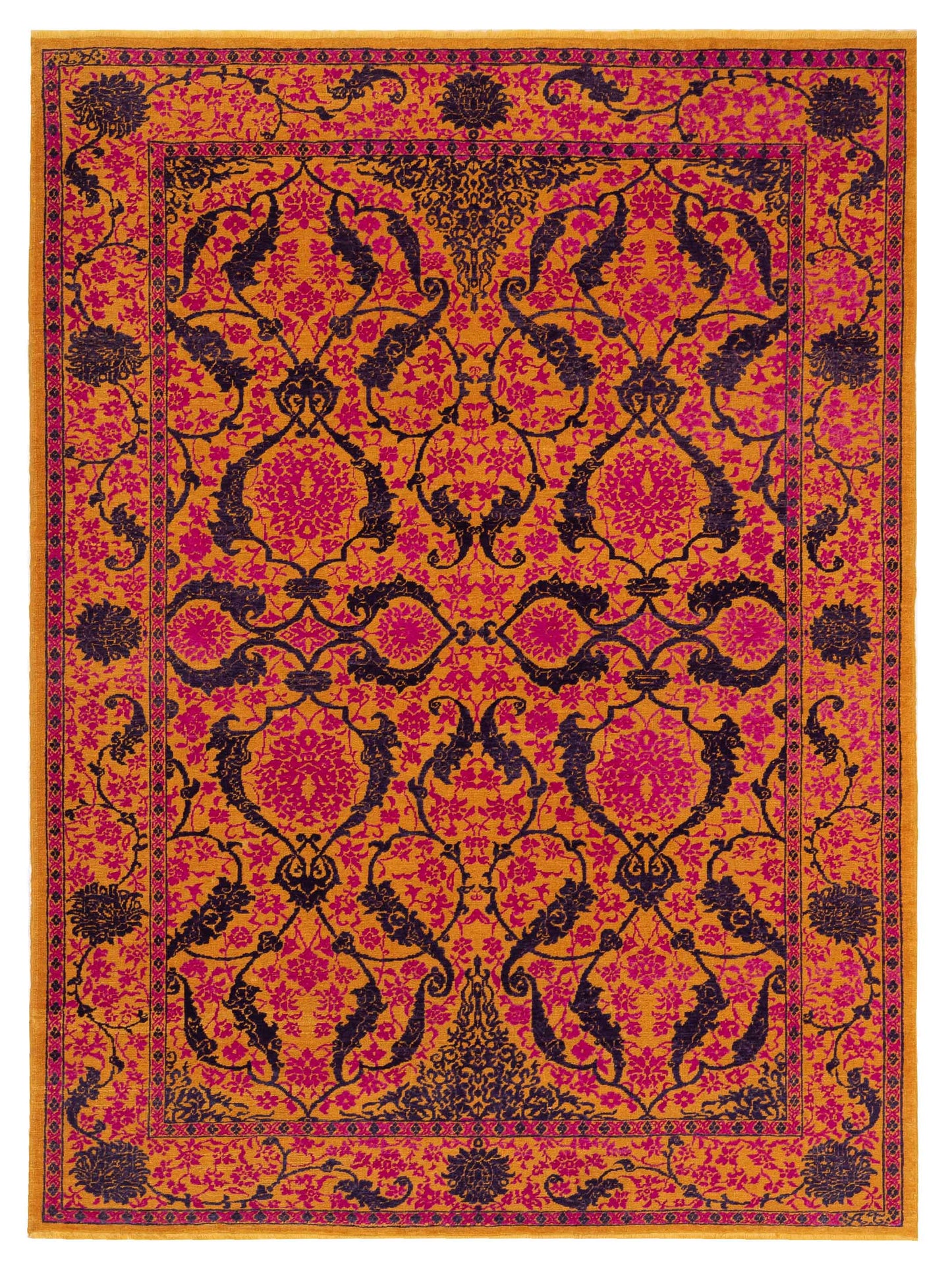 Pasha Defne Yellow Pink Transitional
