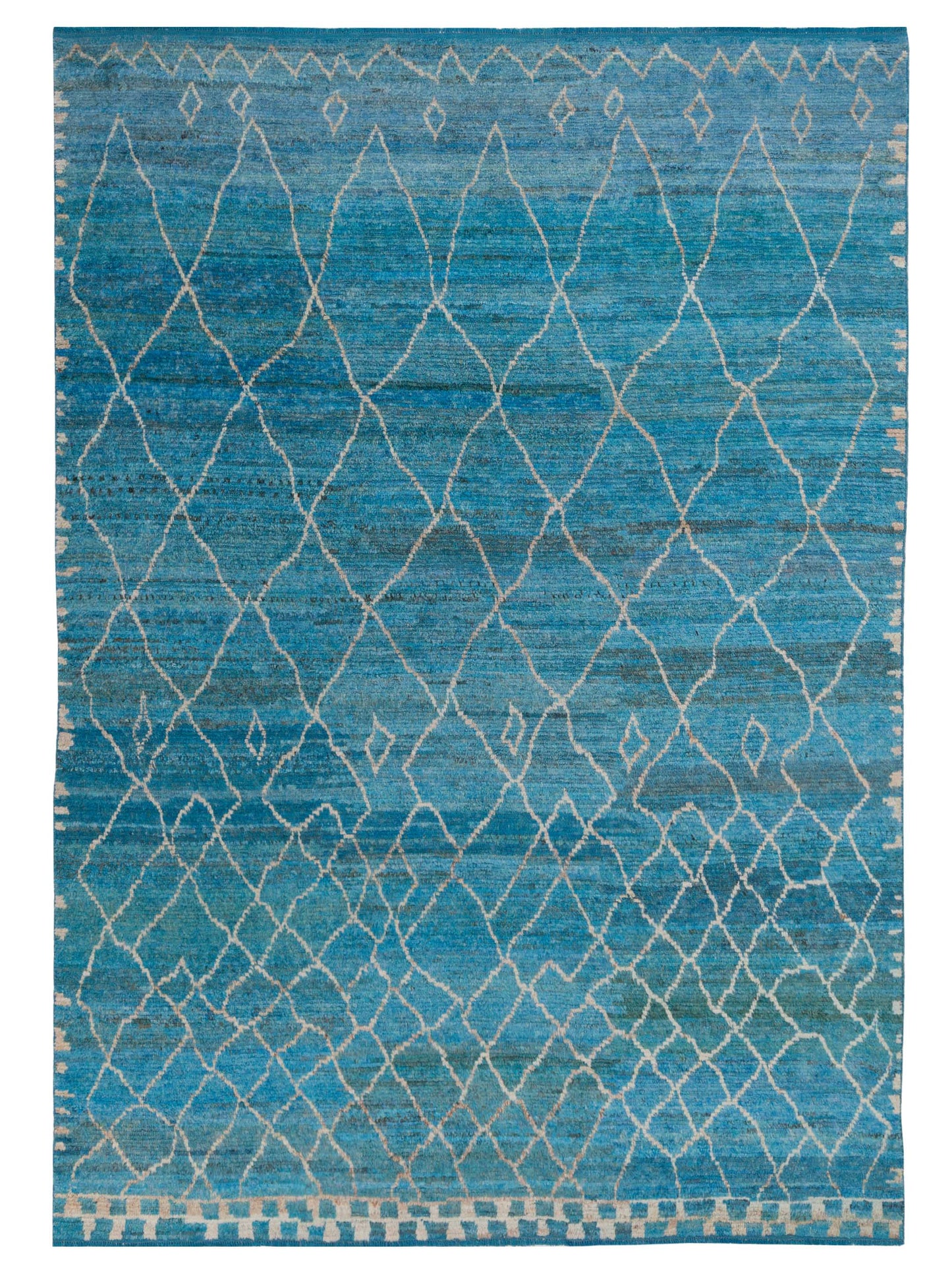 Pasha Berber Sky Blue Ivory Contemporary