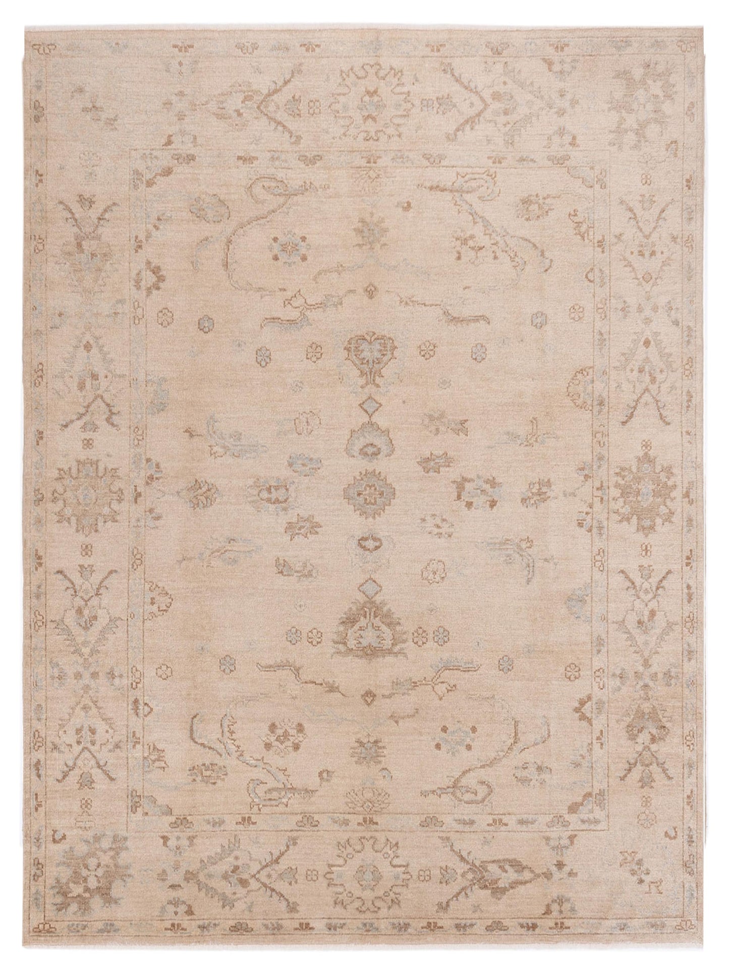 Anadol Angora Oushak Ivory Ivory Traditional