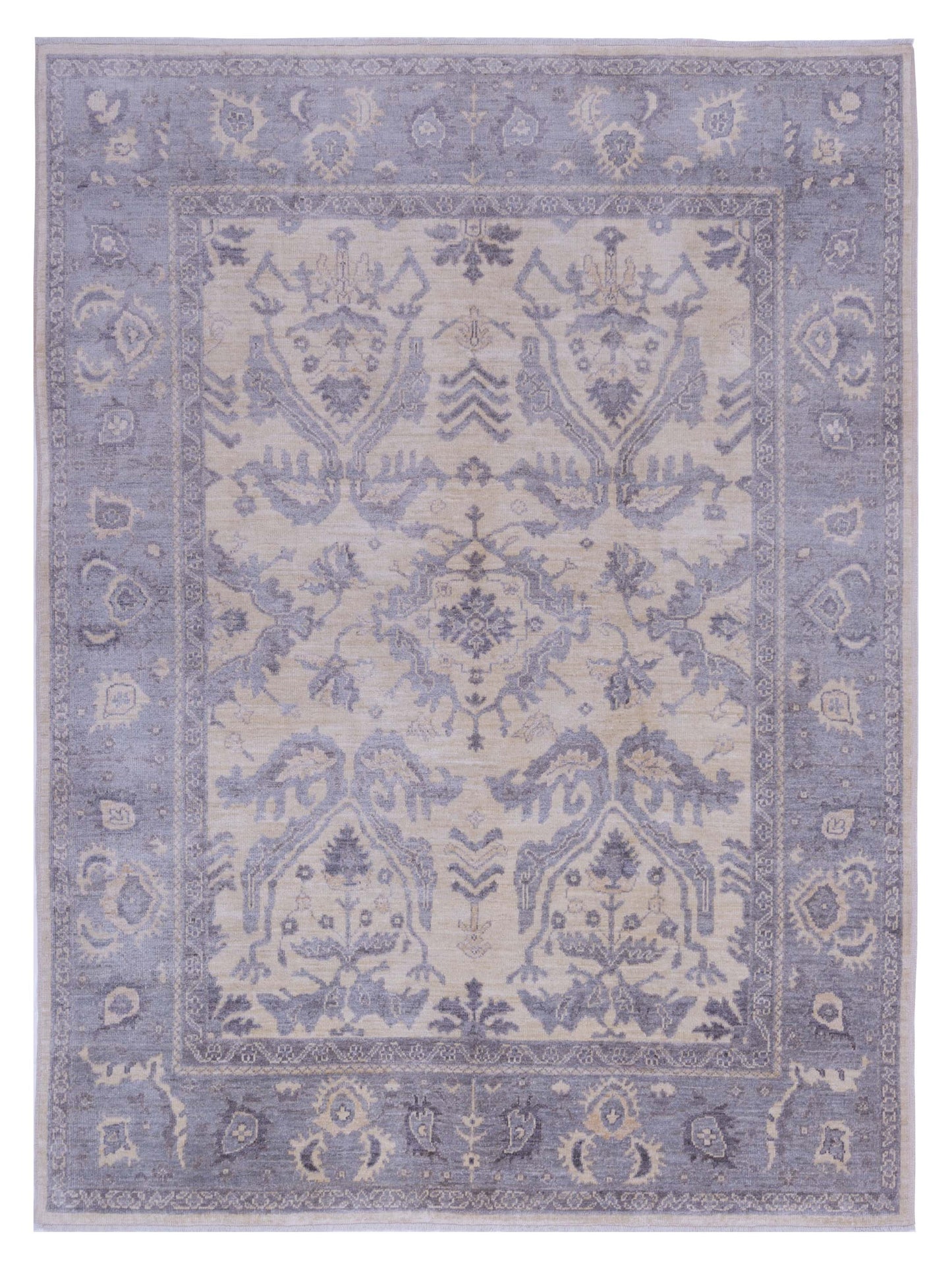 Pasha Anadol Oushak Ivory Gray Traditional