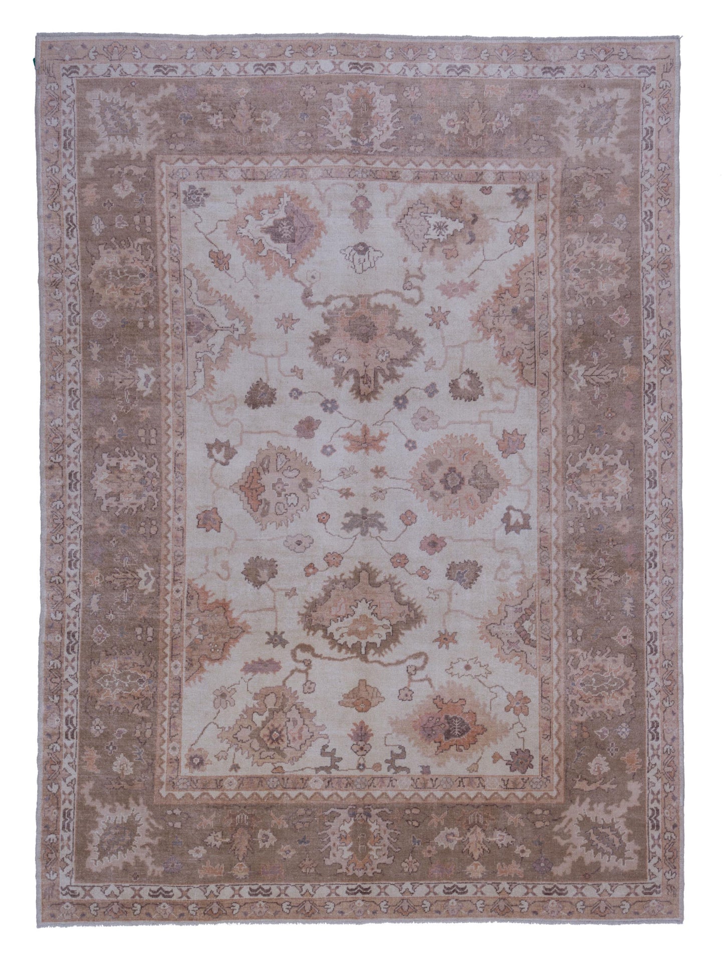 Anadol Angora Oushak Beige Brown Traditional