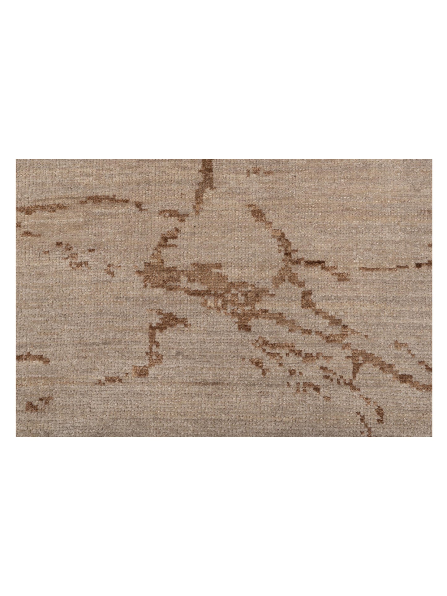 Angora Oushak 125825 Silver Brown 5.10x7.3 Hand Knotted Rug