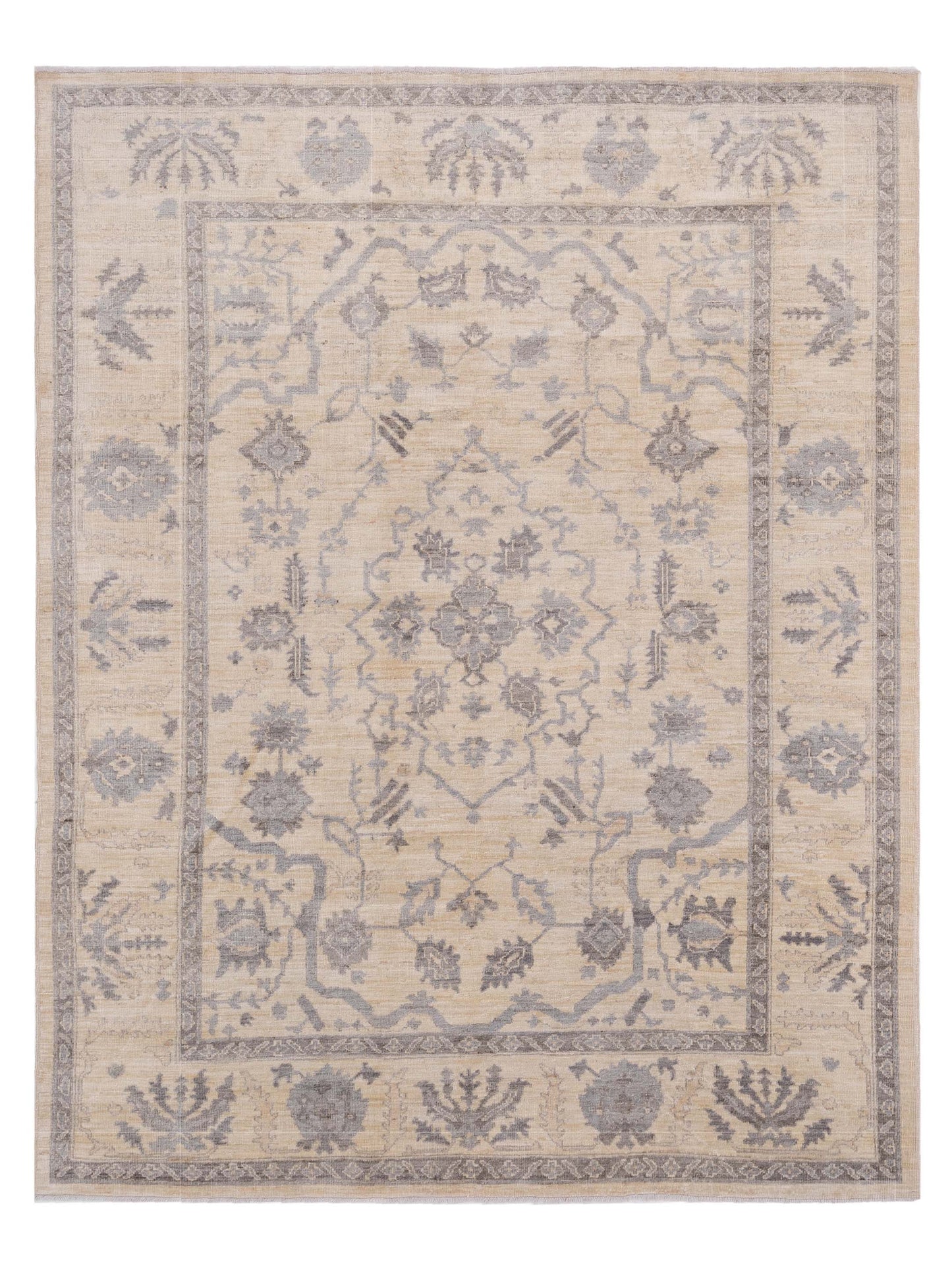 Pasha Anadol Oushak Ivory Ivory Traditional