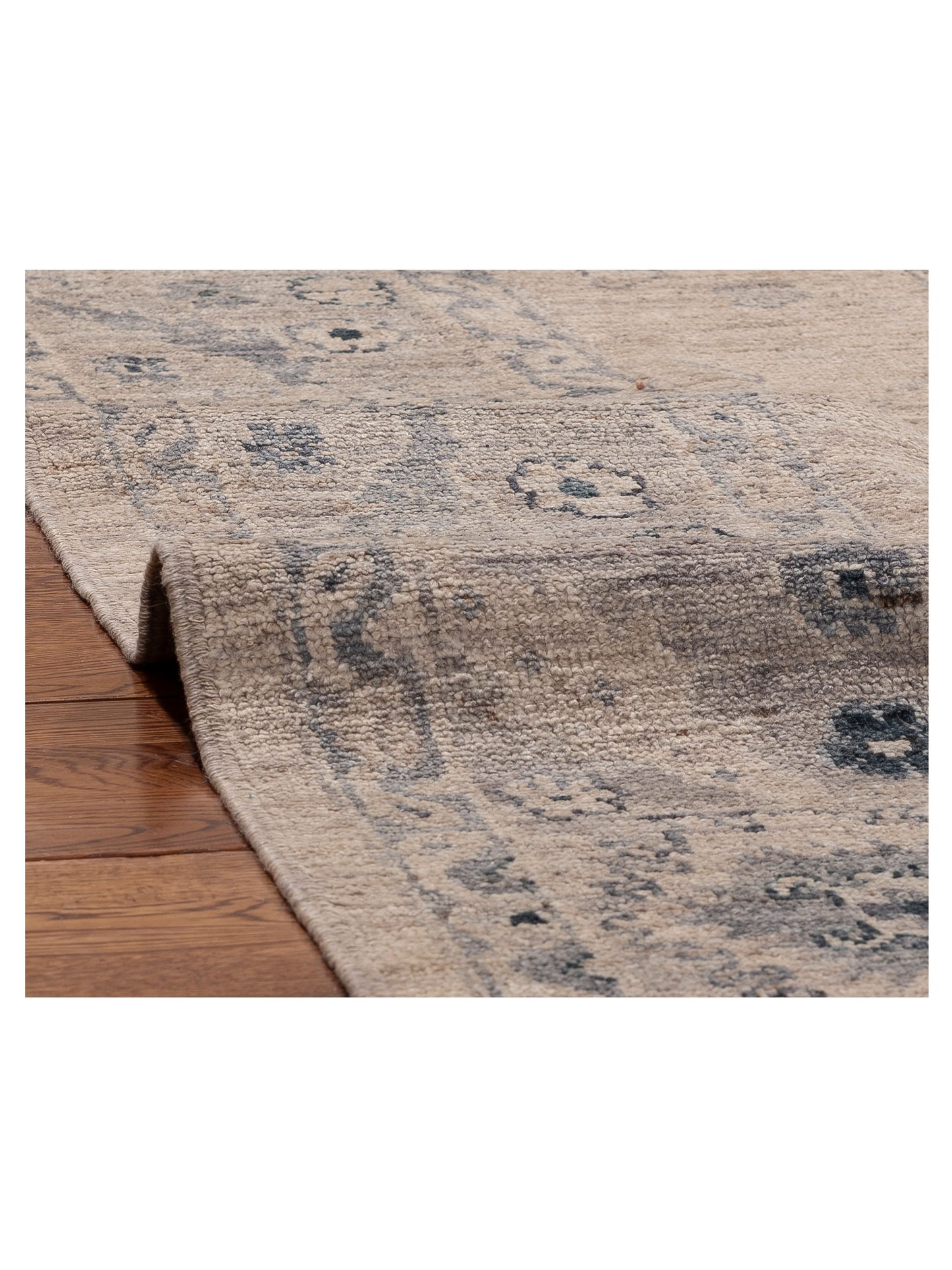 Angora Oushak 156157 Gray Gray 8.1x10.3 Hand Knotted Rug