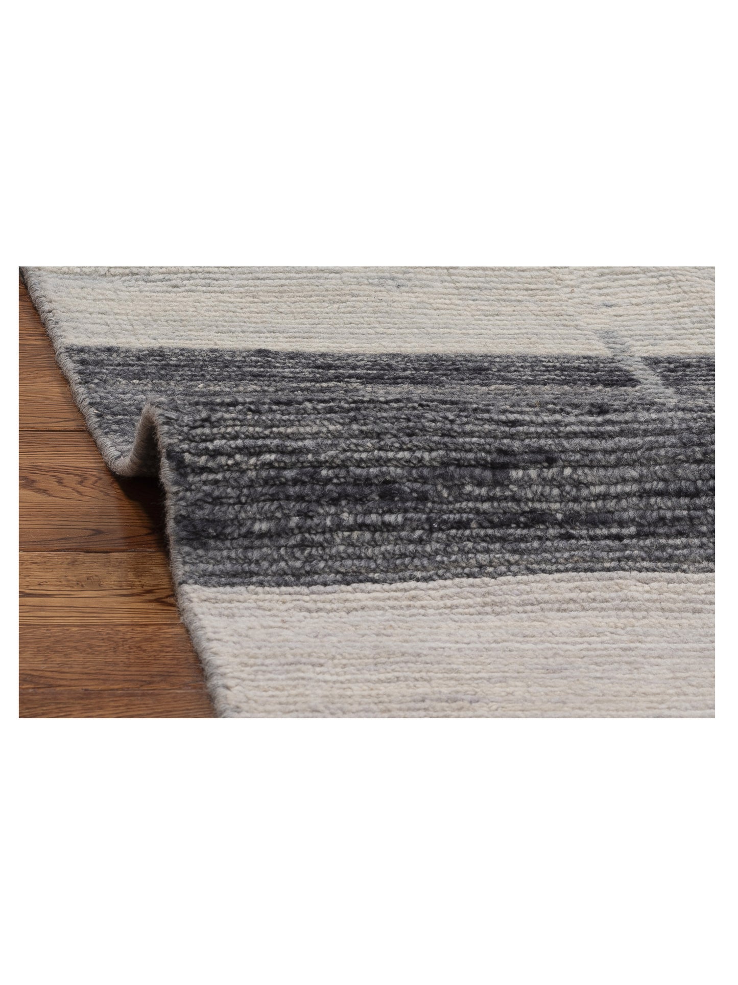 Aurore 154847 Gray Blue 9x12 Hand Knotted Rug