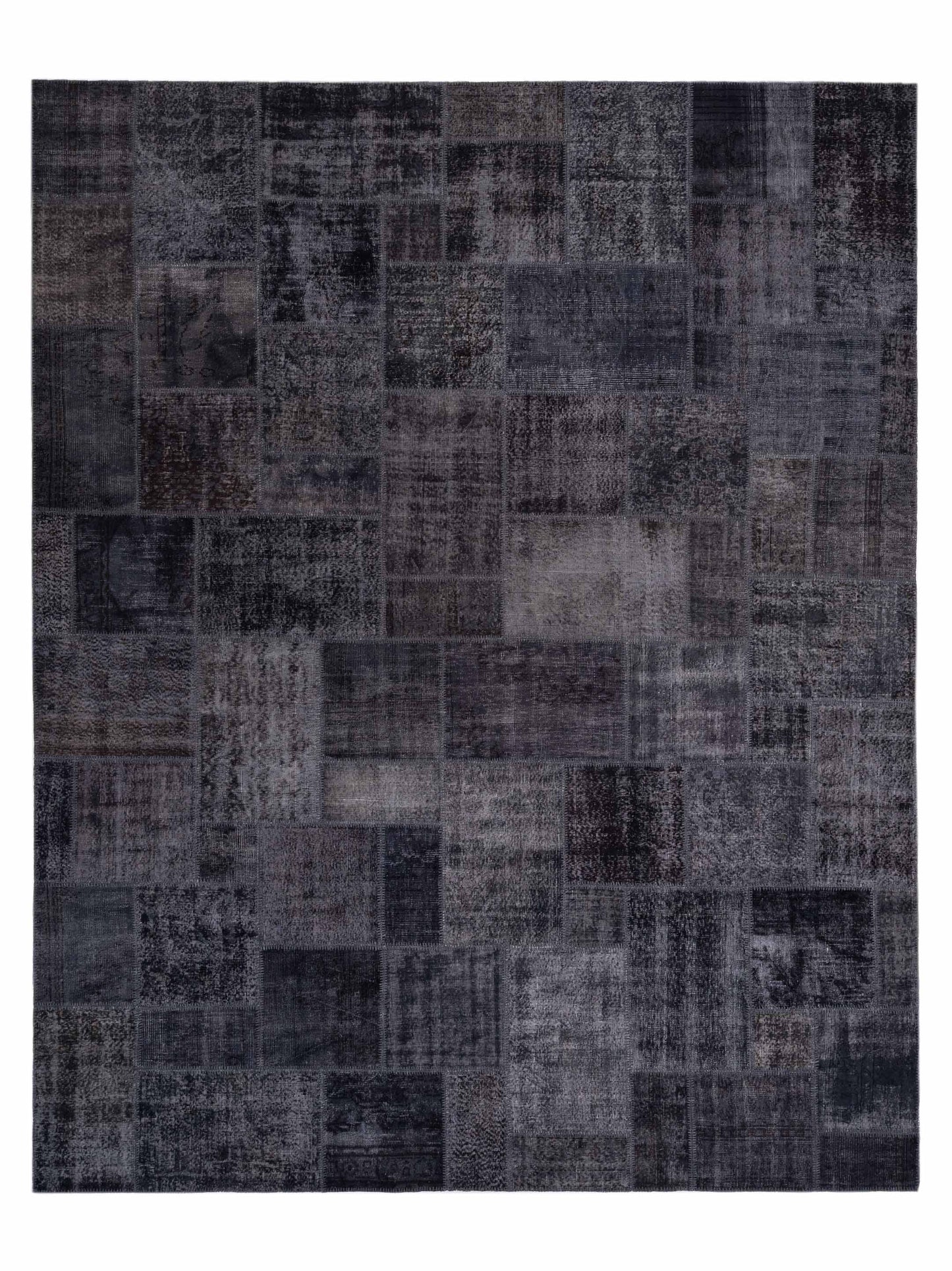 Pasha Turkish Vestige Patchwork Charcoal Contemporary