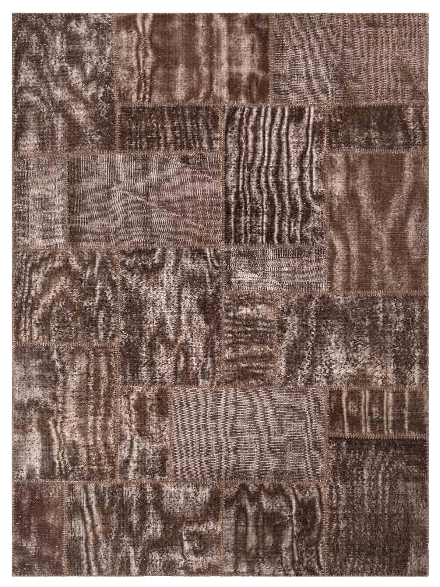 Pasha Turkish Vestige Patchwork Dark Brown Contemporary