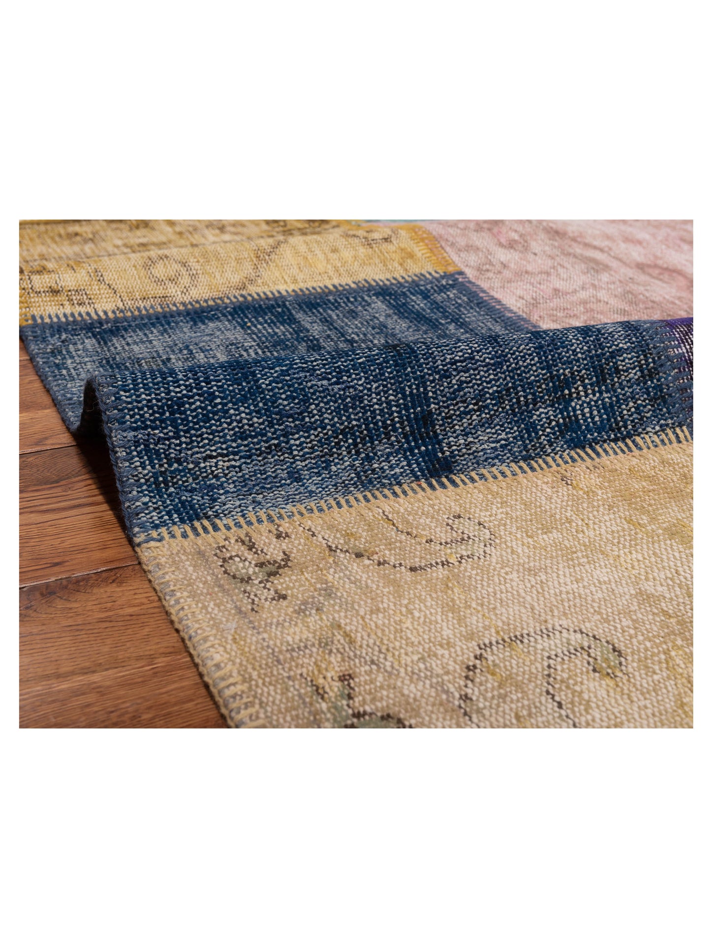 Turkish Vestige Patchwork 131115 Multi 3.4x4.11 Hand Knotted Rug