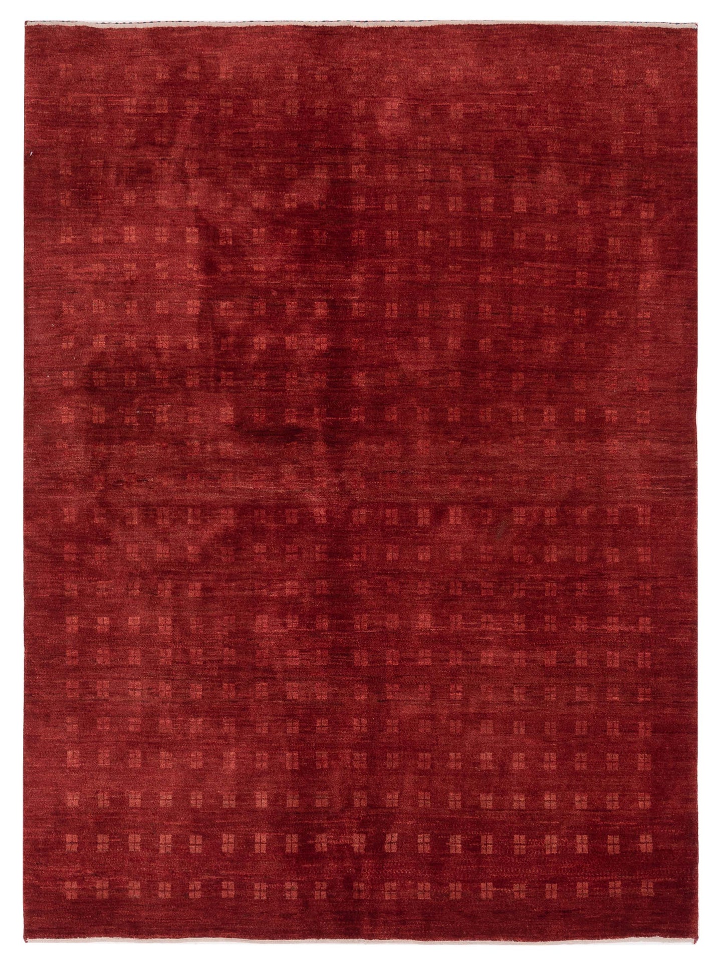 Siena Modern Gabbeh Red Red Contemporary