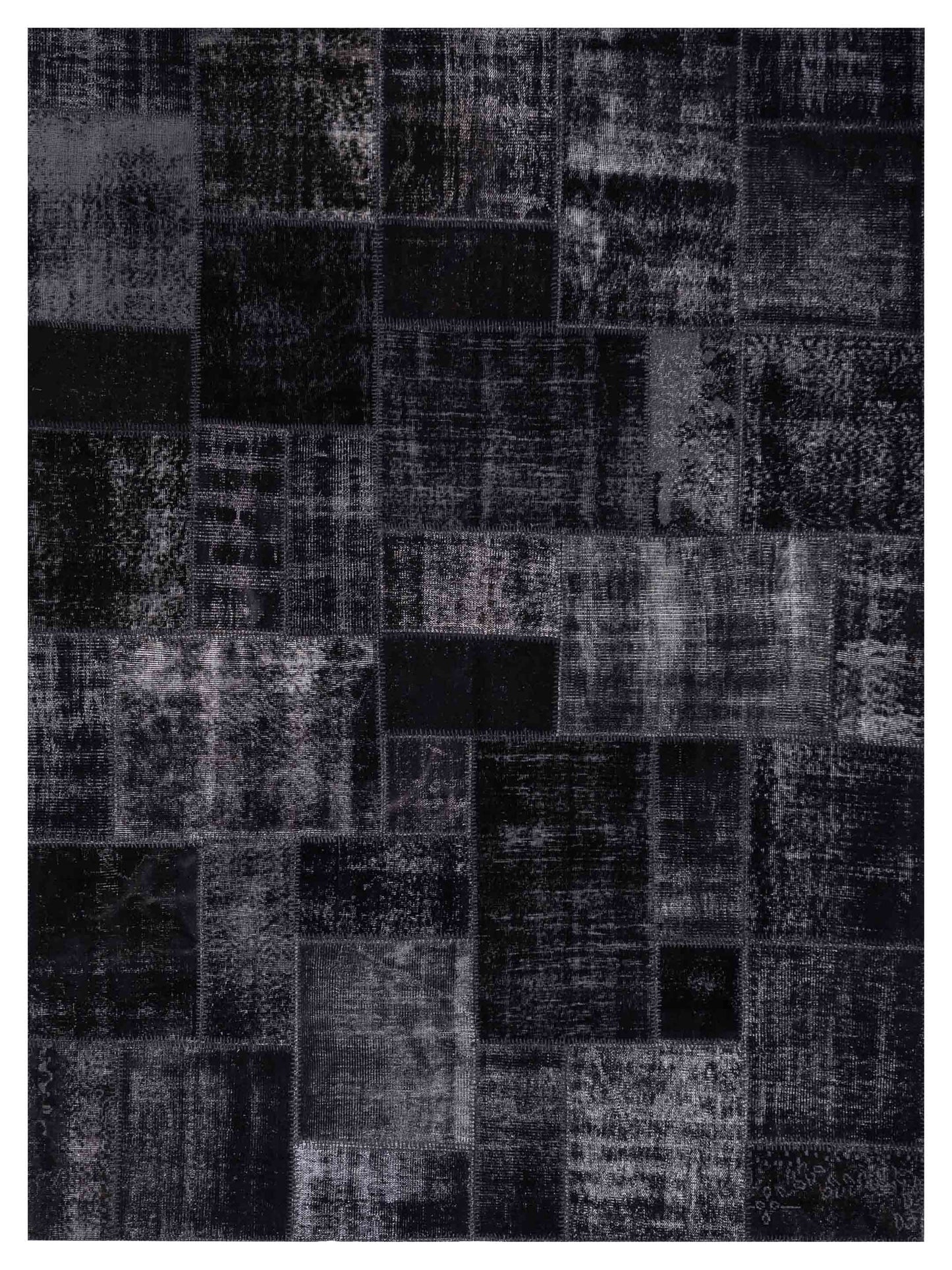 Pasha Turkish Vestige Patchwork Black Contemporary