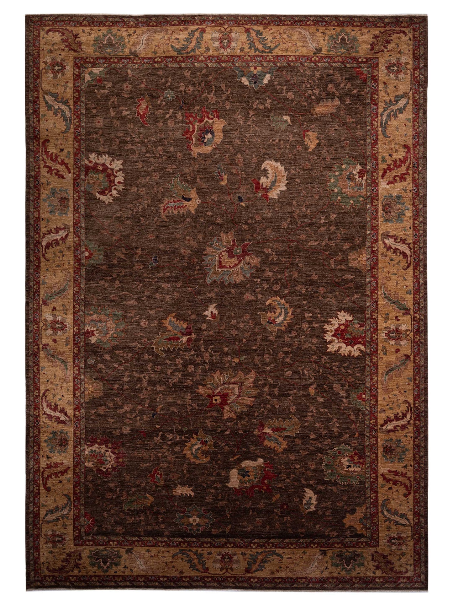 Pasha Elvan Dark Brown Gold Traditional