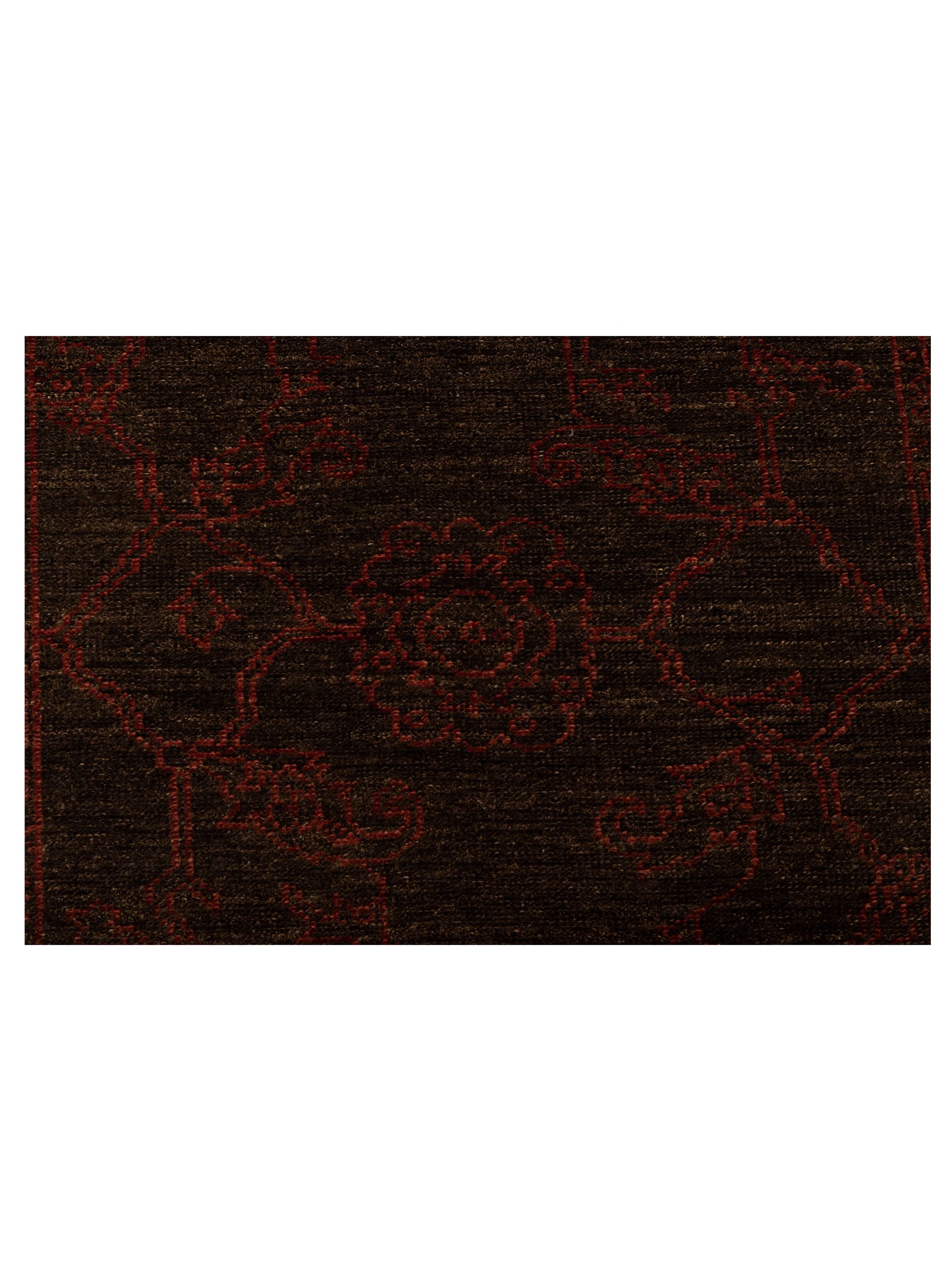 Defne Ruby Charcoal Charcoal 3x13.9 Hand Knotted Rug