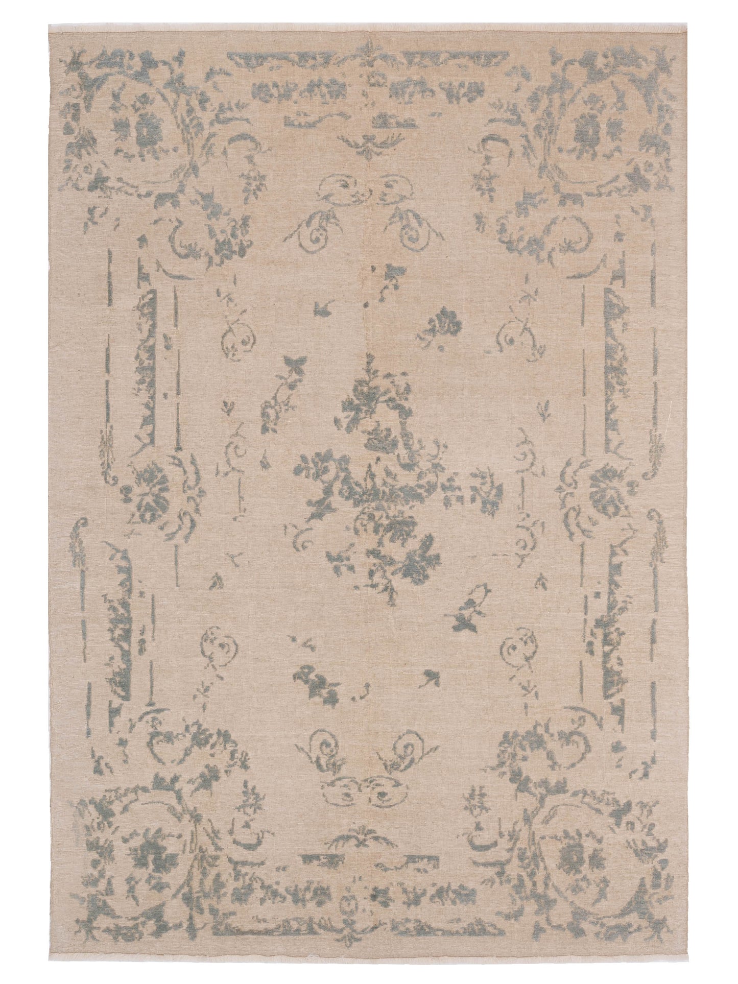 Pasha Defne Ivory Blue Transitional