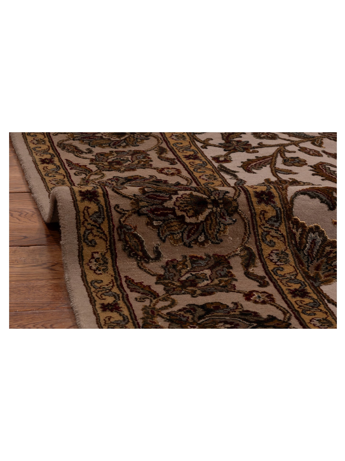 Imperial Silk 153366 Beige Brown 6.3x9.5 Hand Knotted Rug