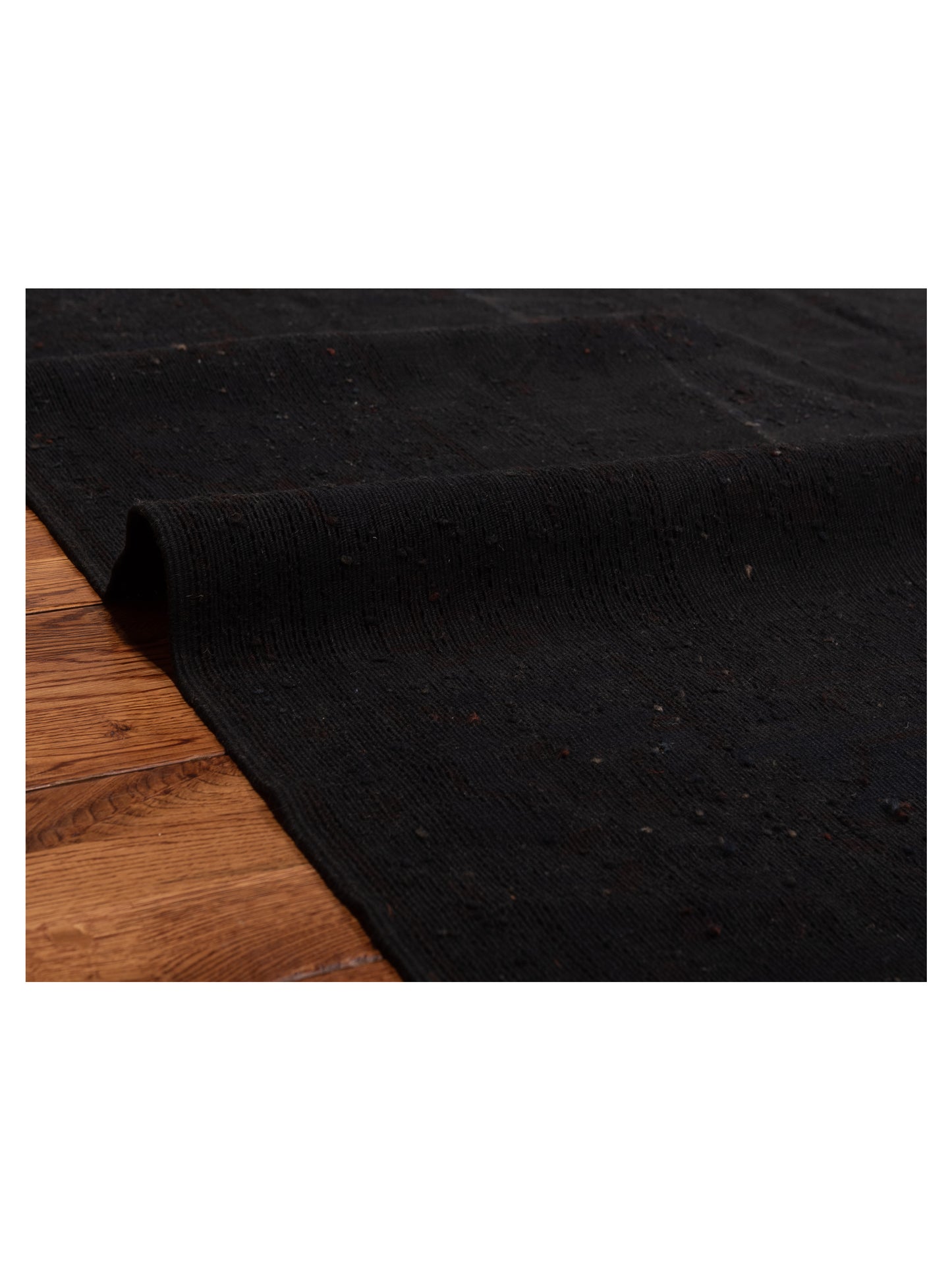 Vintage 108948 Black 6.7x6.9 Hand Knotted Rug