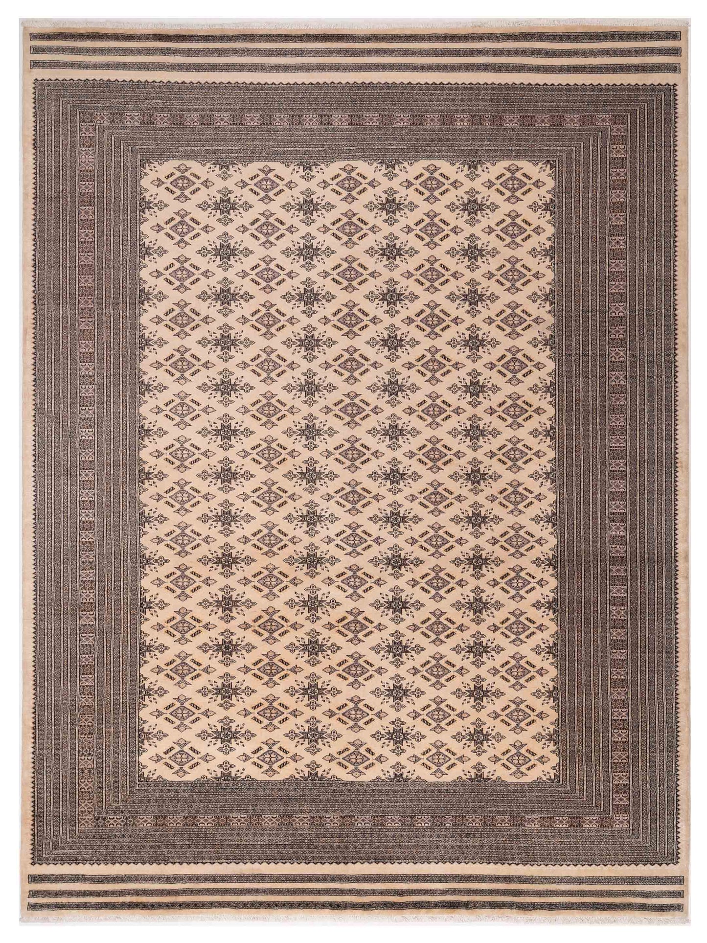 Nomad Bokhara Beige Black Traditional