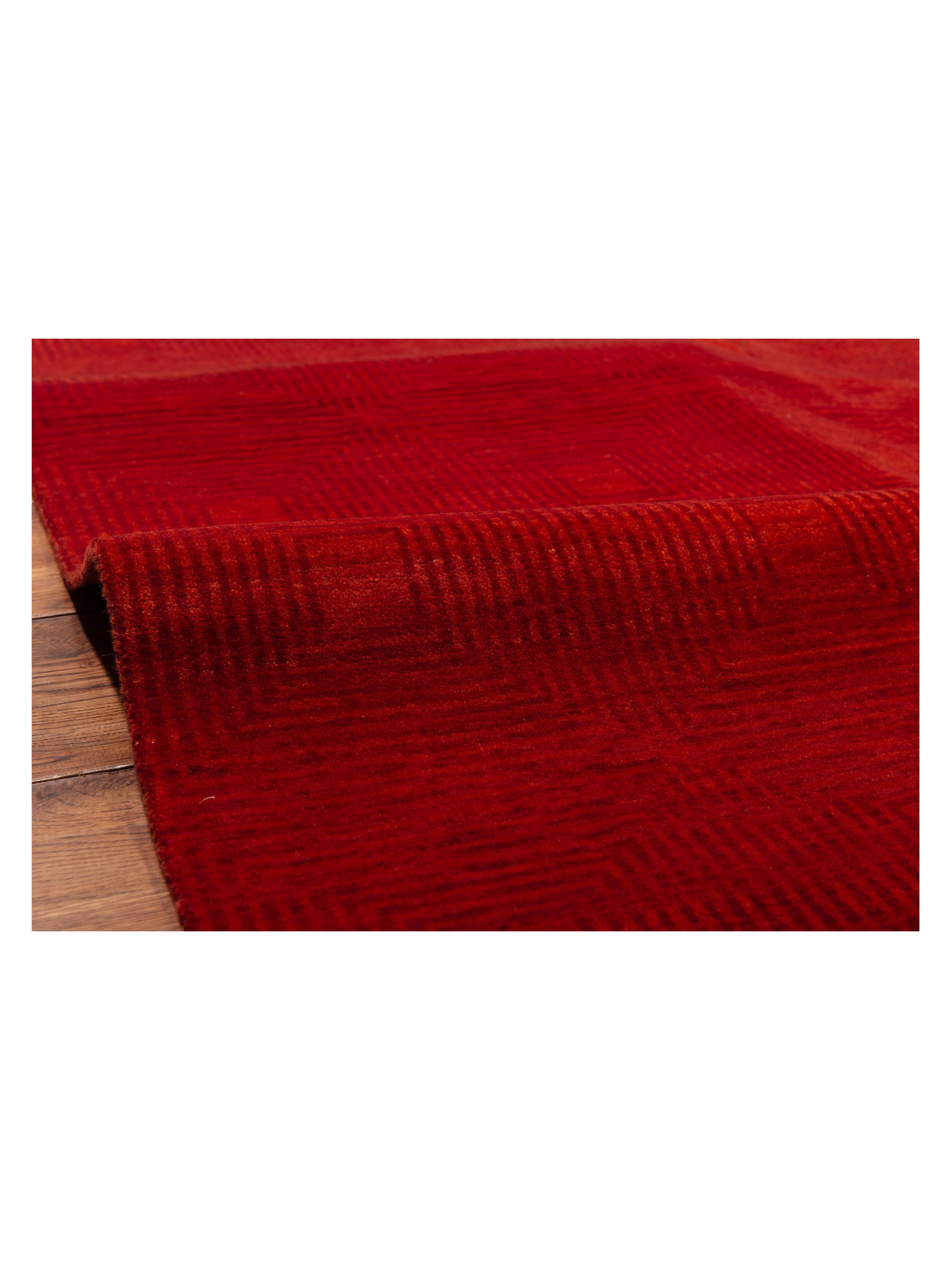 Loribaft 108462 Red Red 8.10x11.10 Hand Knotted Rug