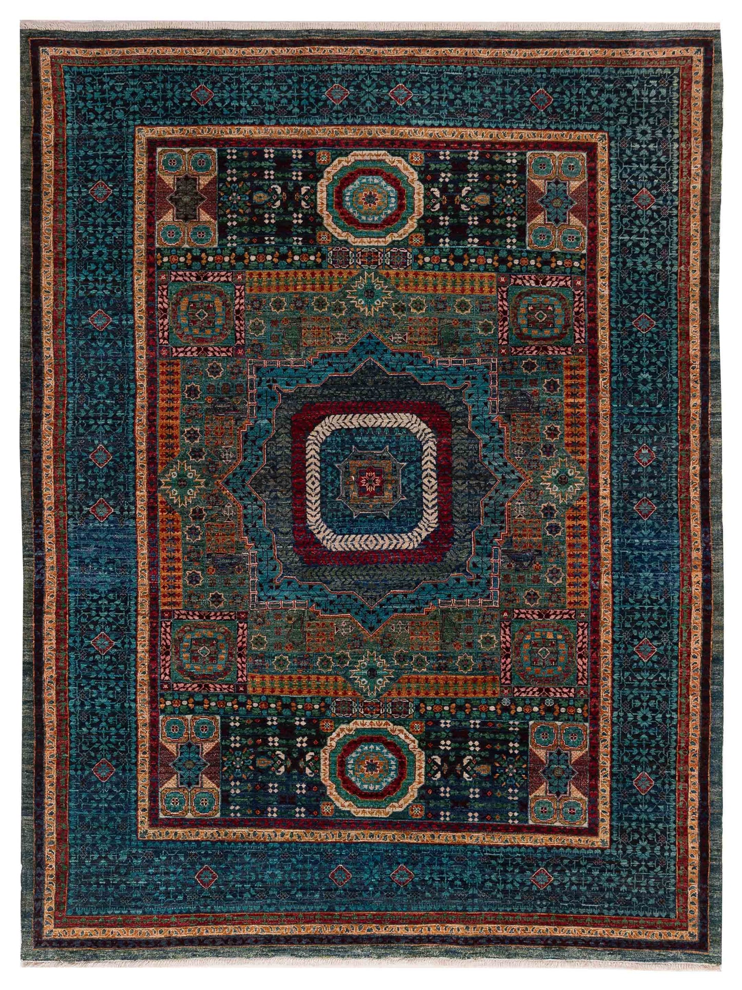 Nomad Super Mamluk Green Blue Traditional