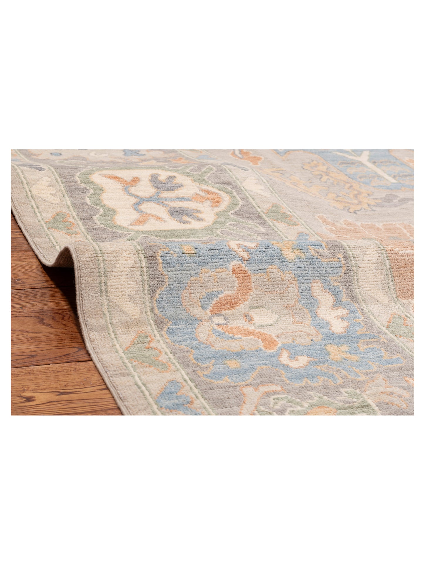 Anadol Oushak 151055 Silver Gray 8.1x10.4 Hand Knotted Rug