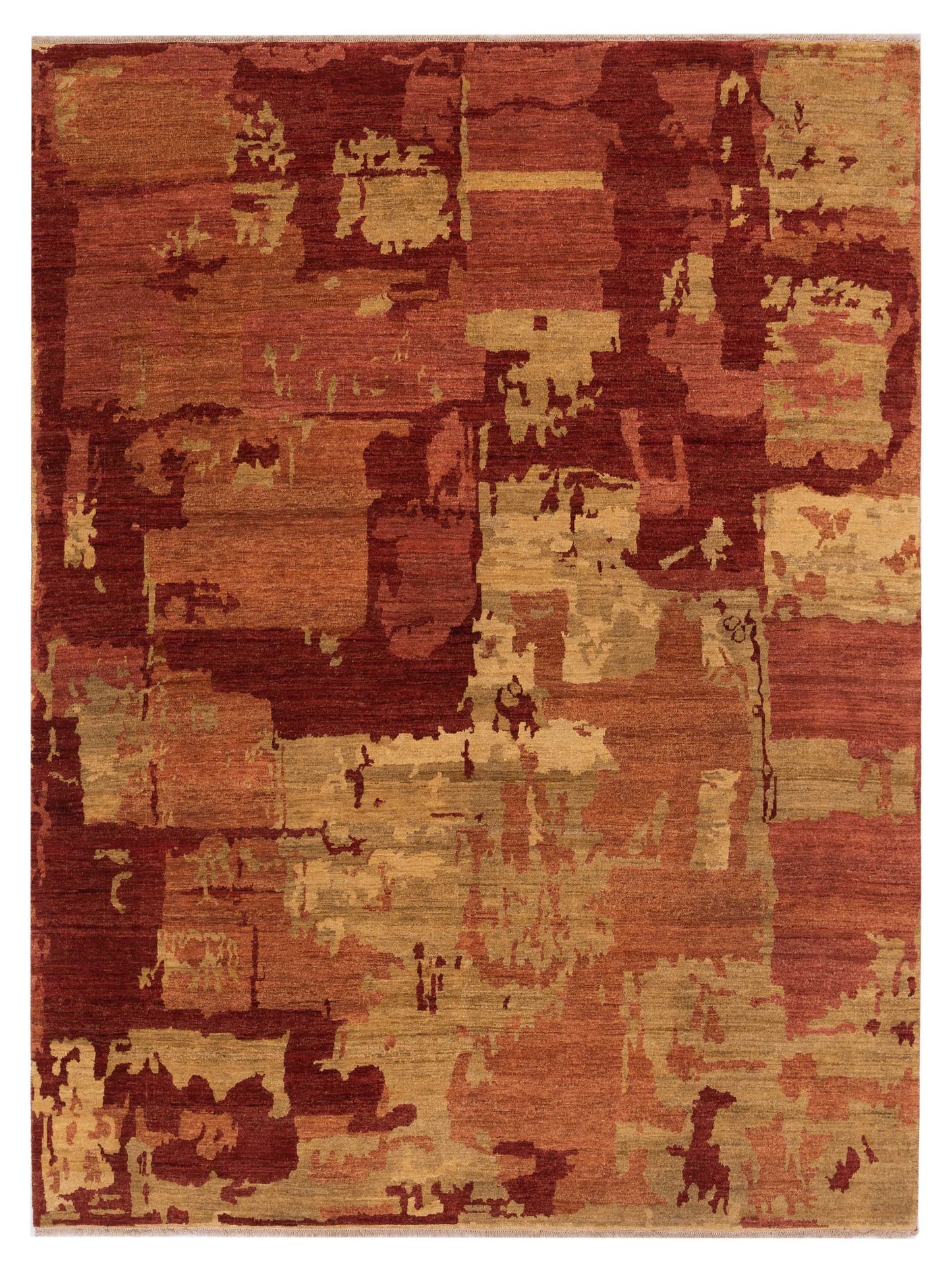 Rajpur Aurore Coral Gold Contemporary