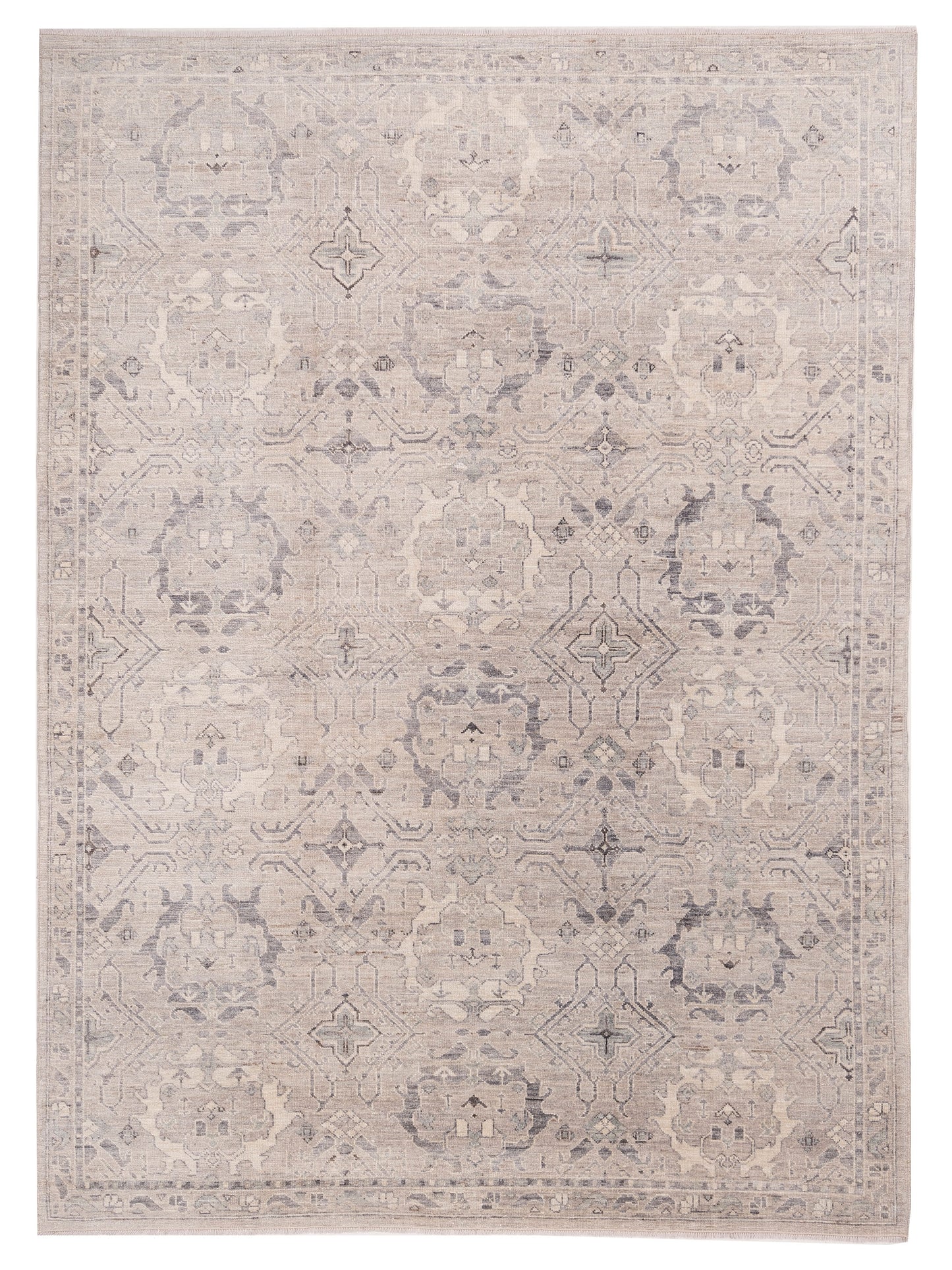 Anadol Angora Oushak Silver Gray Traditional