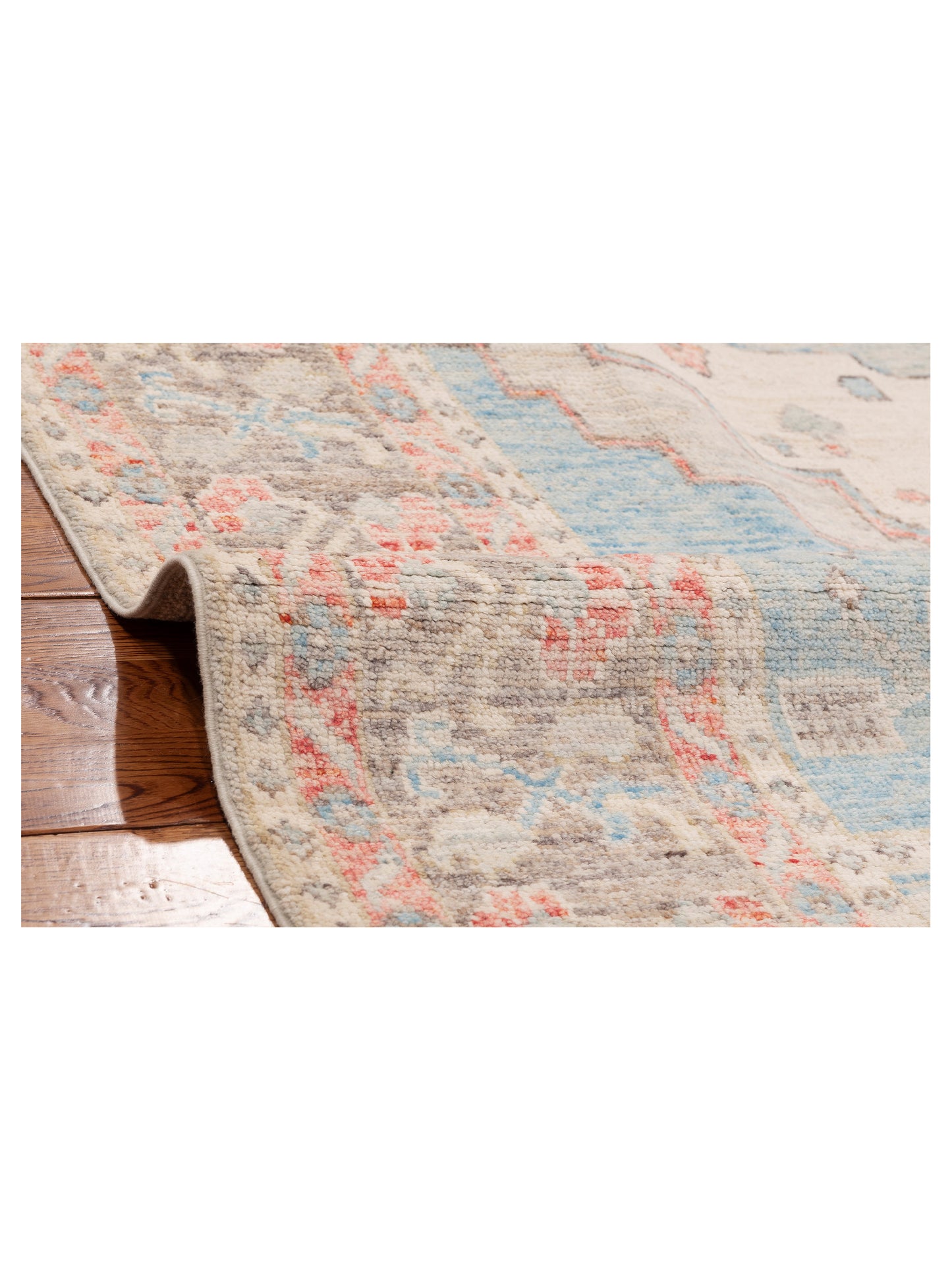 Anadol Oushak 151080 Blue Brown 6x9.2 Hand Knotted Rug