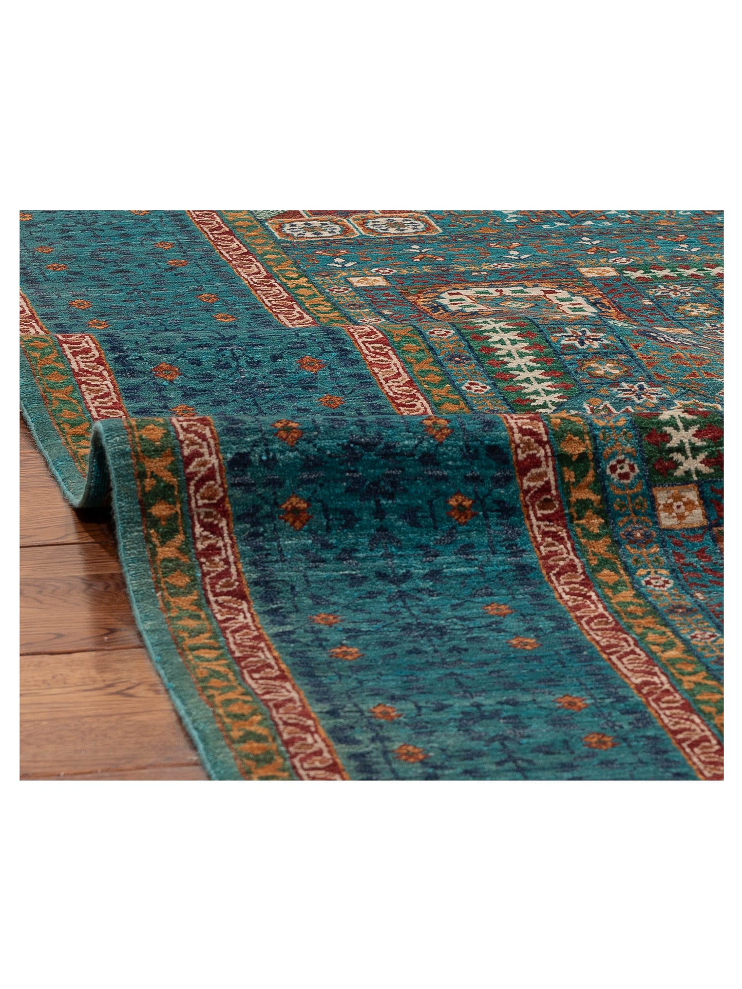 Artisan Mamluk 154745 Blue Blue 5.9x8.3 Hand Knotted Rug