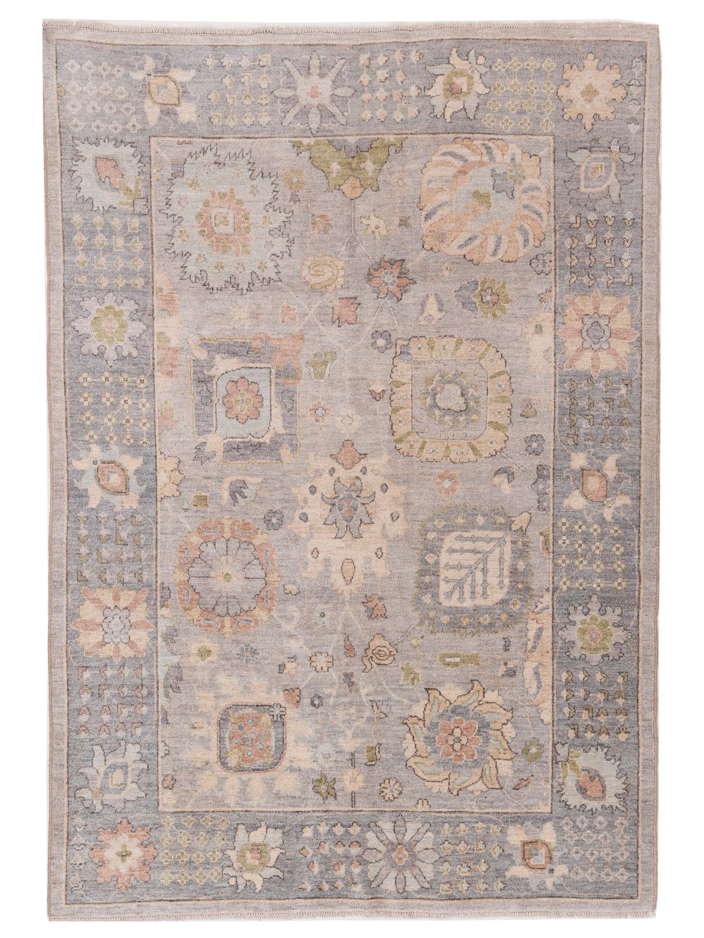 Pasha Anadol Oushak Gray Gray Traditional