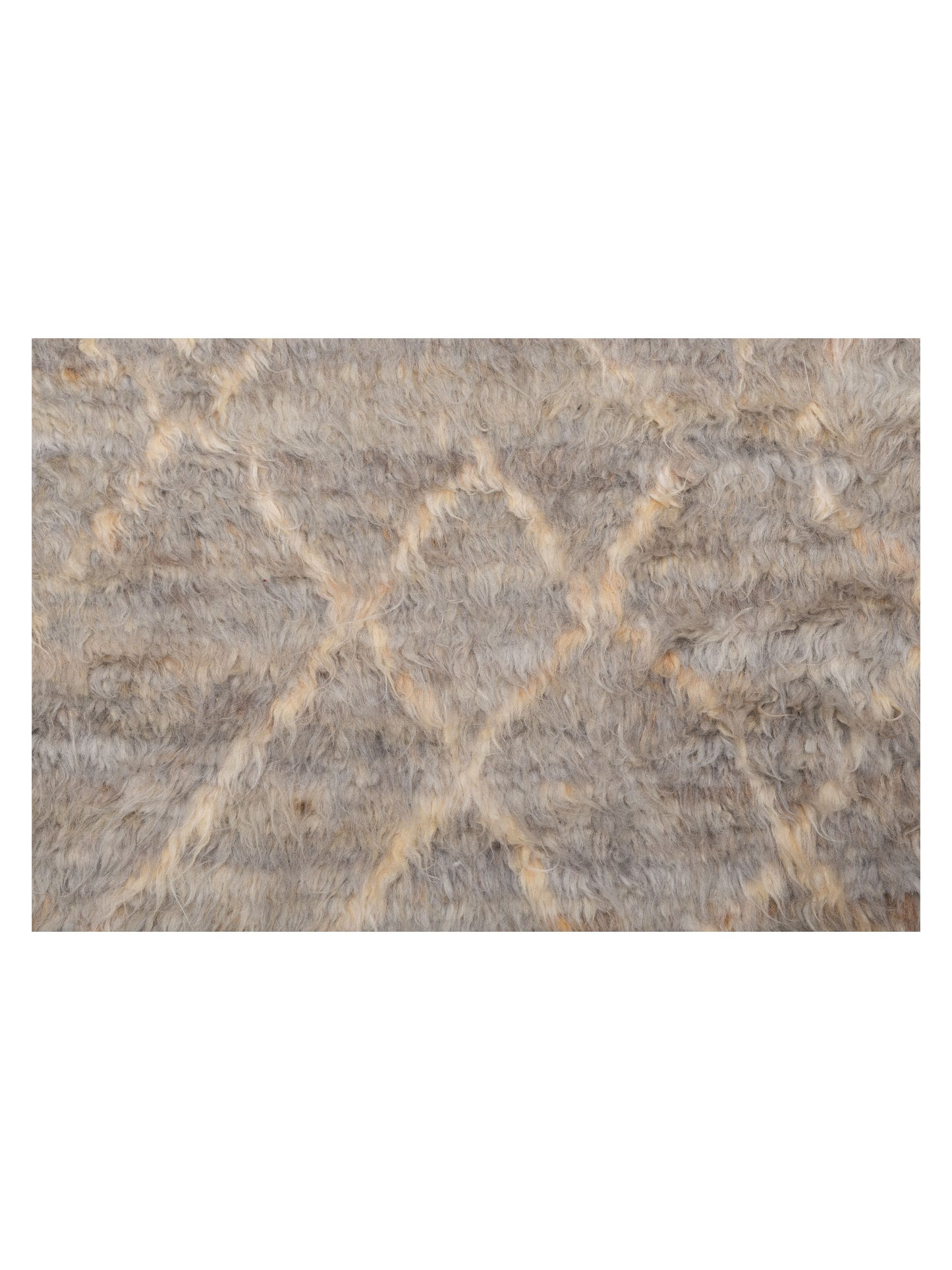 Berber Aspendos Silver Ivory 10.3x14.4 Hand Knotted Rug