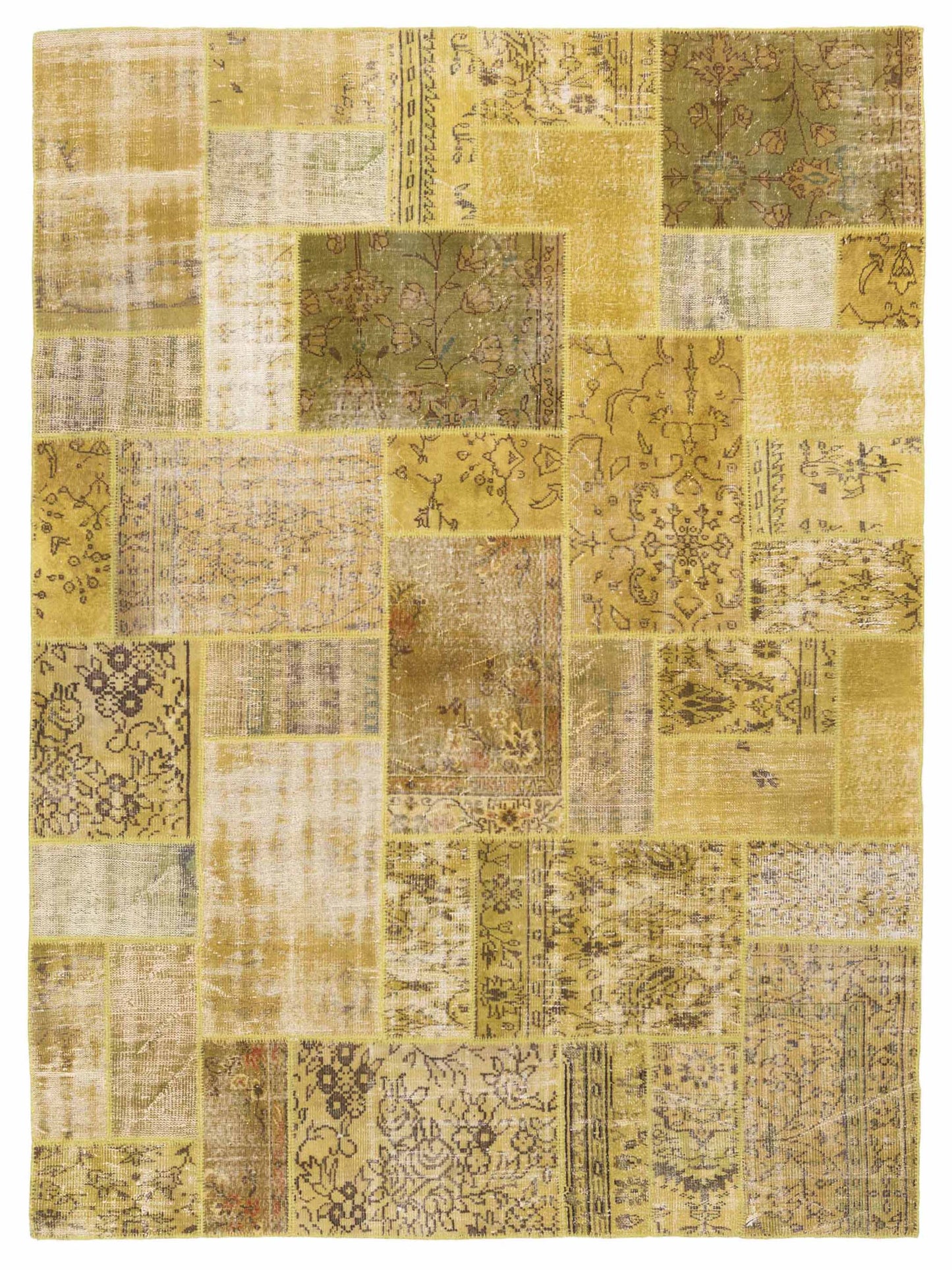 Pasha Turkish Vestige Patchwork Green Contemporary