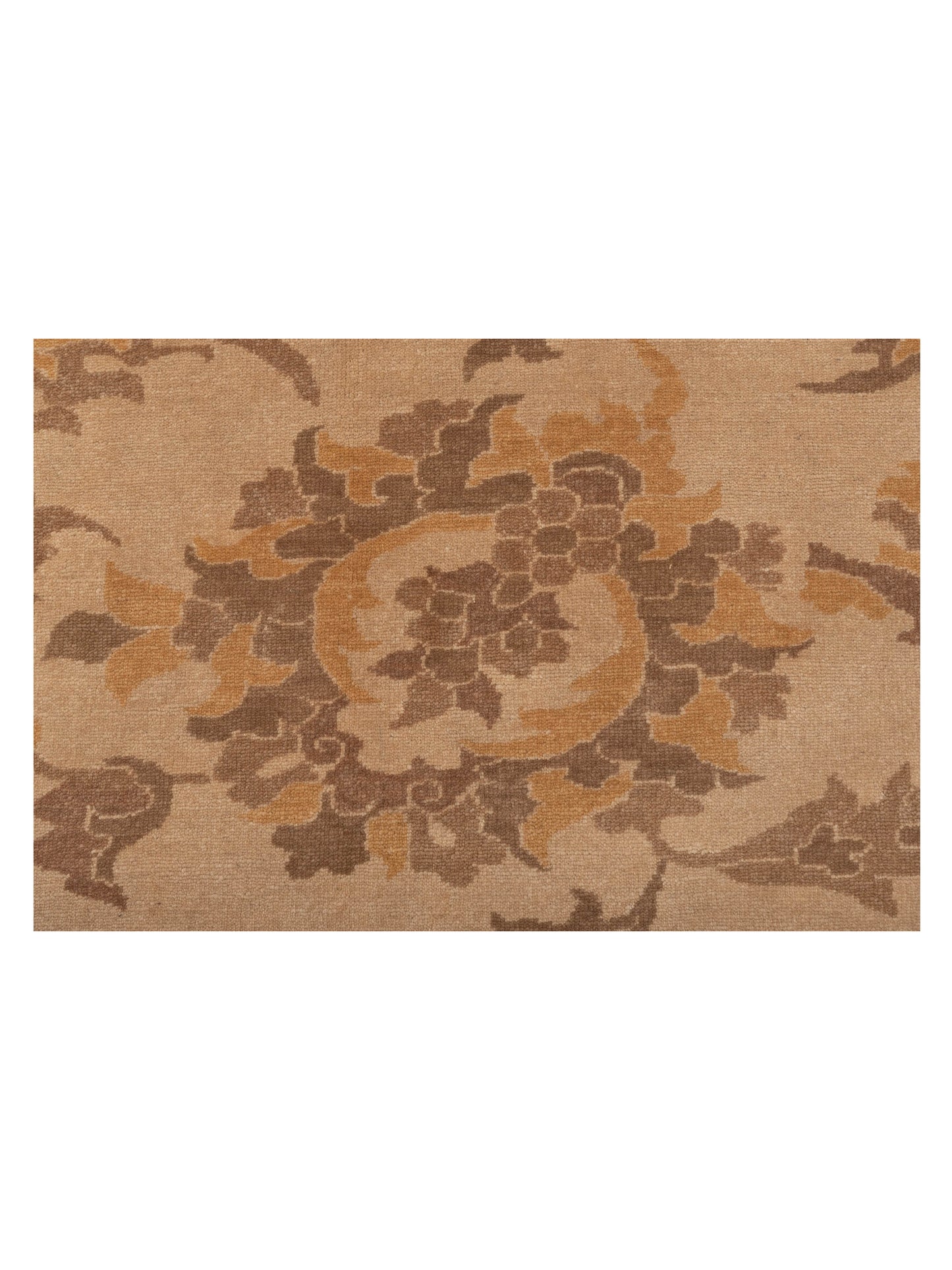 Antique Loom 117150 Beige Gold 8.2x10.1 Hand Knotted Rug