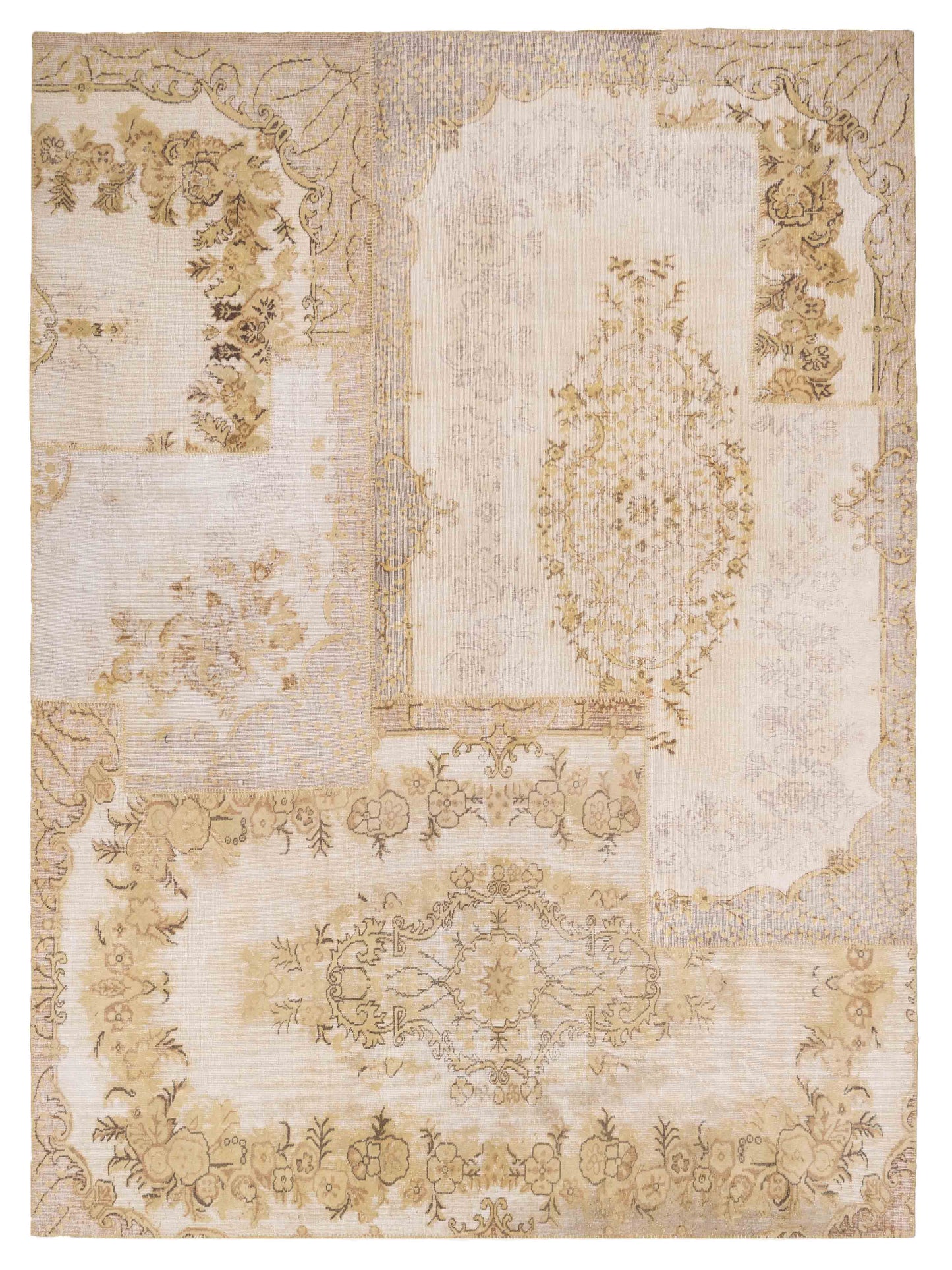 Pasha Turkish Vestige Patchwork Light Green Contemporary