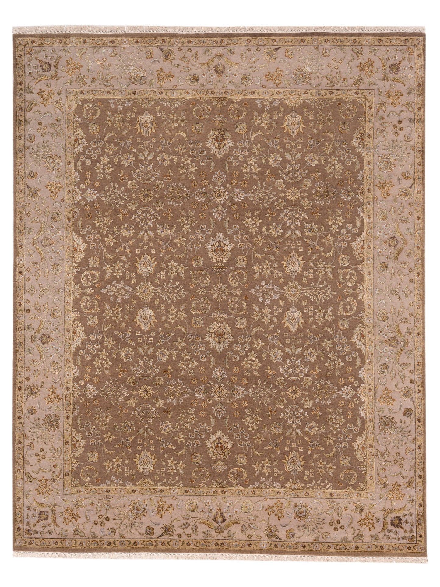 Rajpur Imperial Silk Brown Ivory Traditional