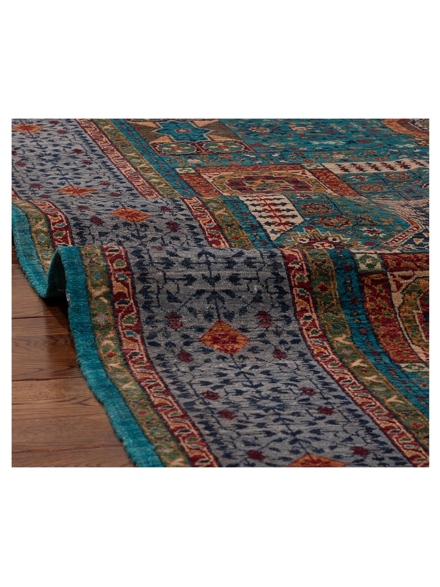 Artisan Mamluk 154734 Blue Gray 5.9x7.11 Hand Knotted Rug