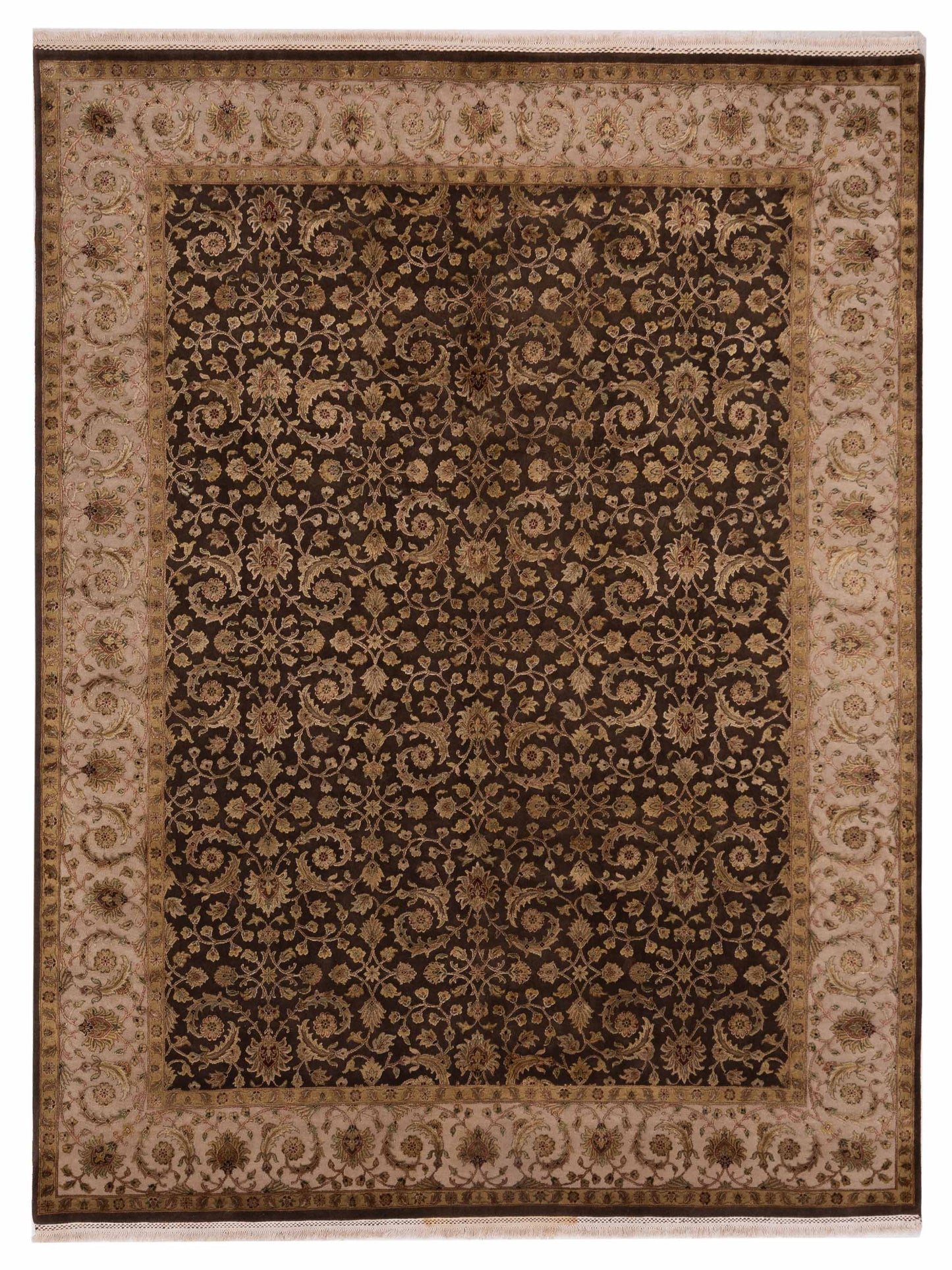 Rajpur Imperial Silk Brown Ivory Traditional