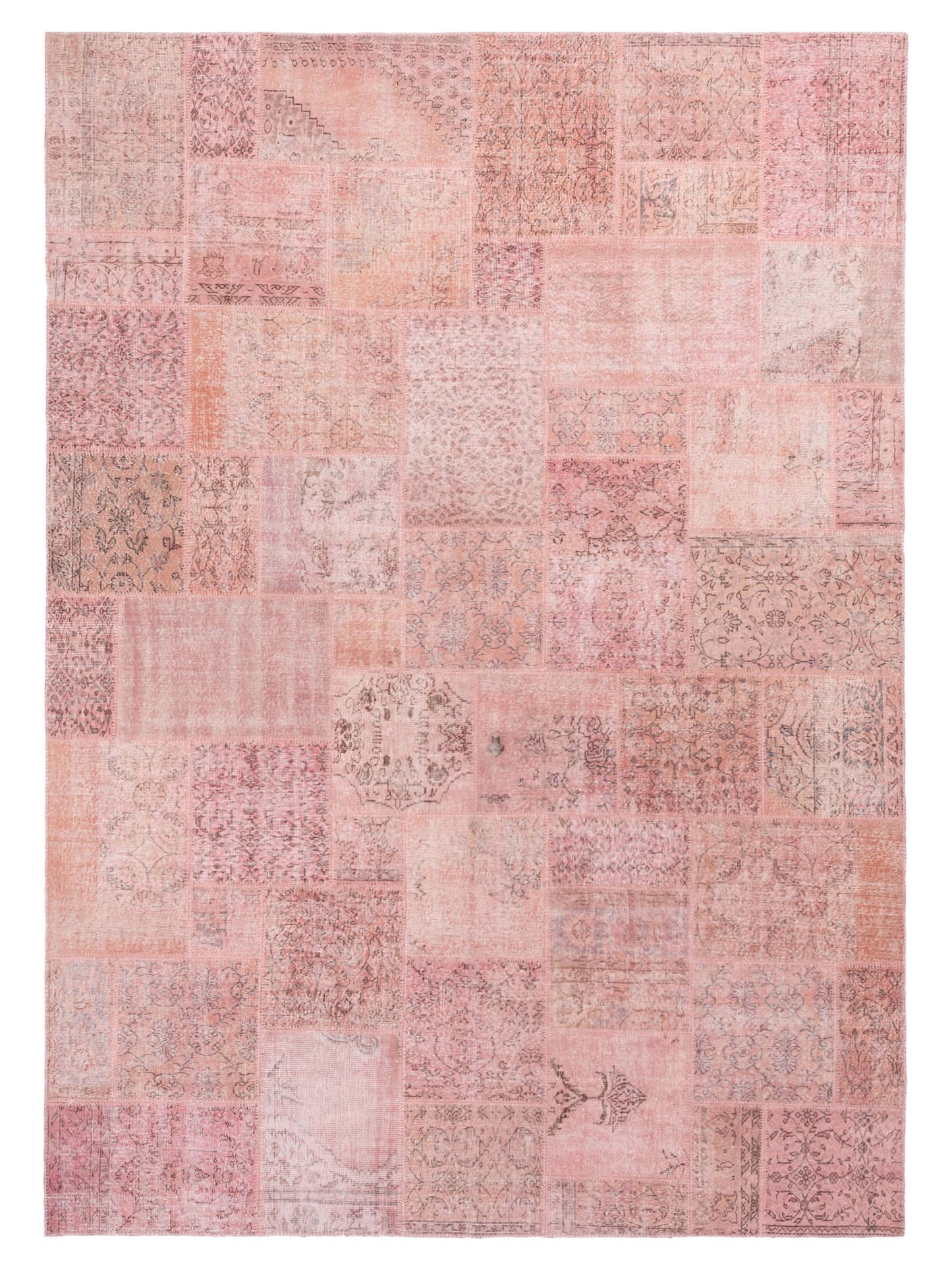 Pasha Turkish Vestige Patchwork Pink Contemporary