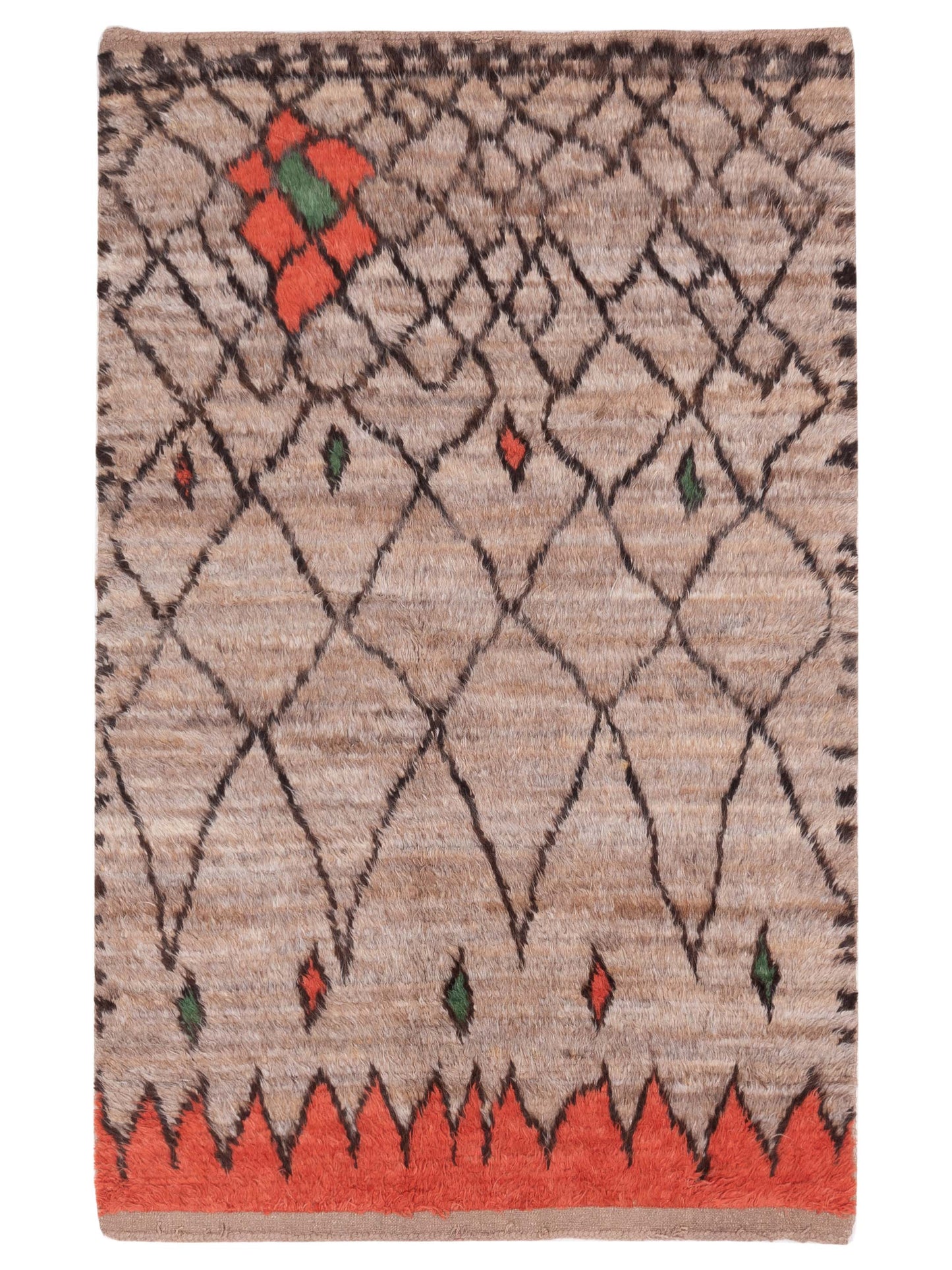Pasha Berber Light Brown Brown Contemporary