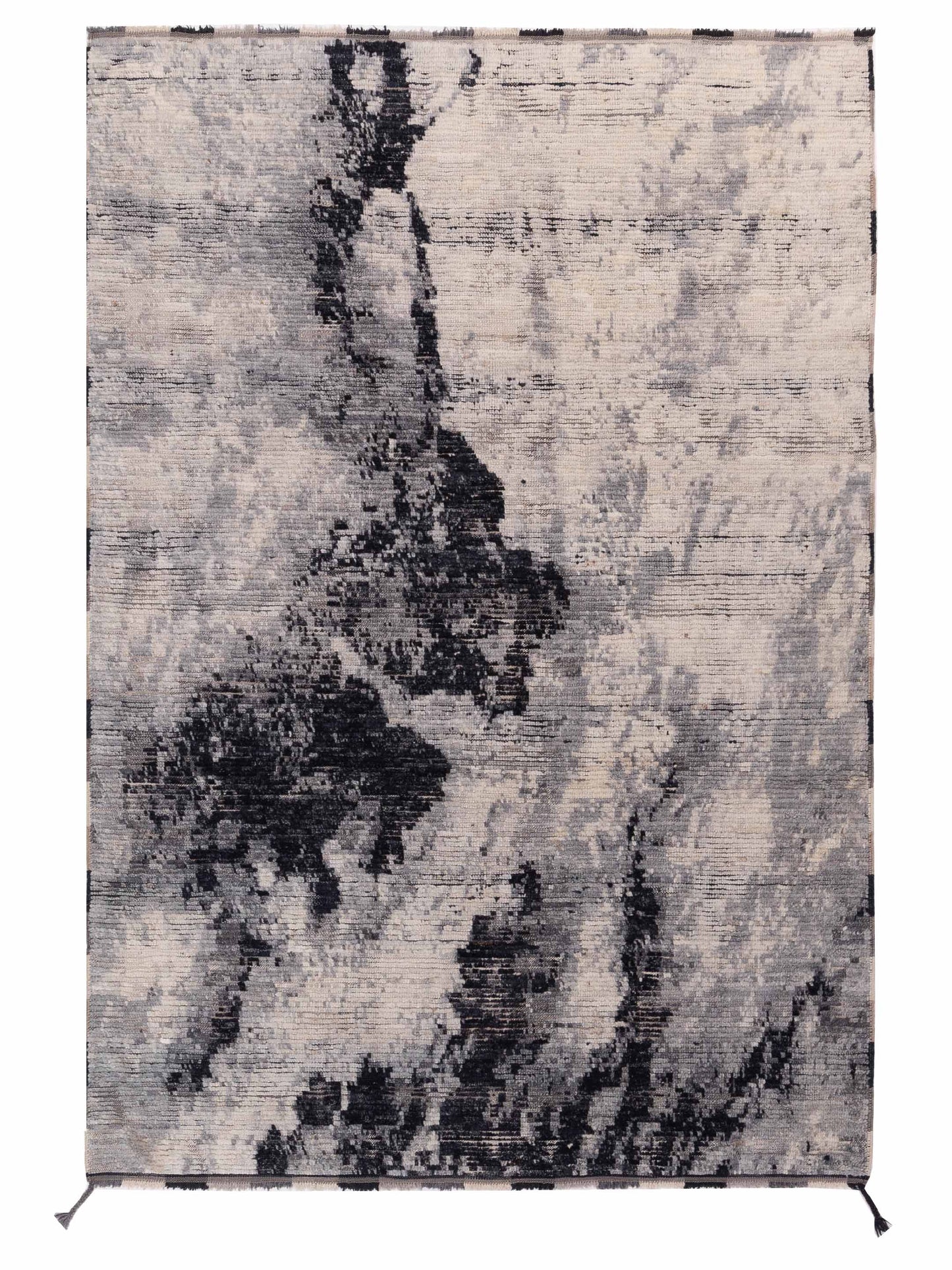Pasha Berber Ivory Black Contemporary