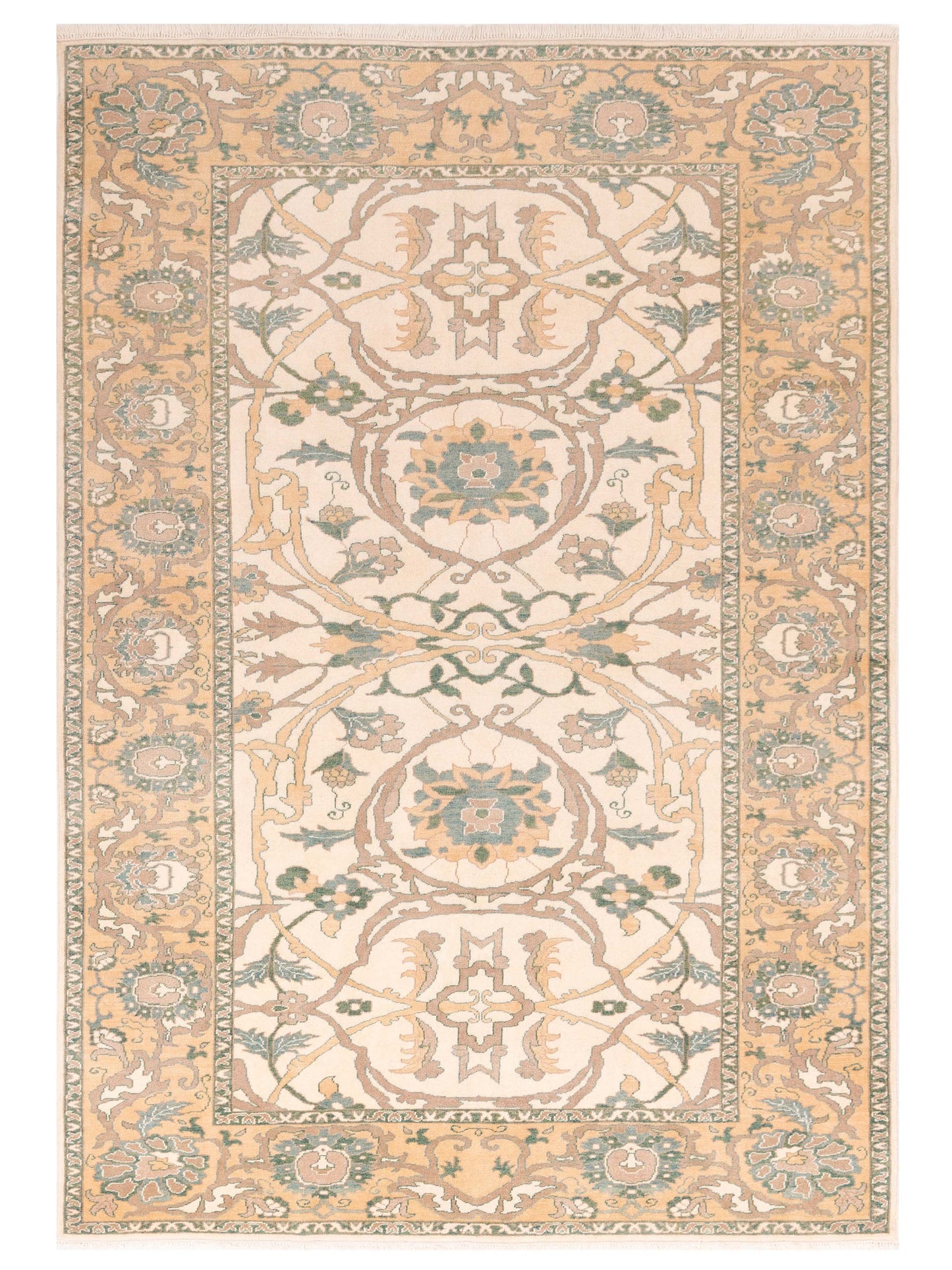 Pasha Antique Loom Ivory Gold Traditional