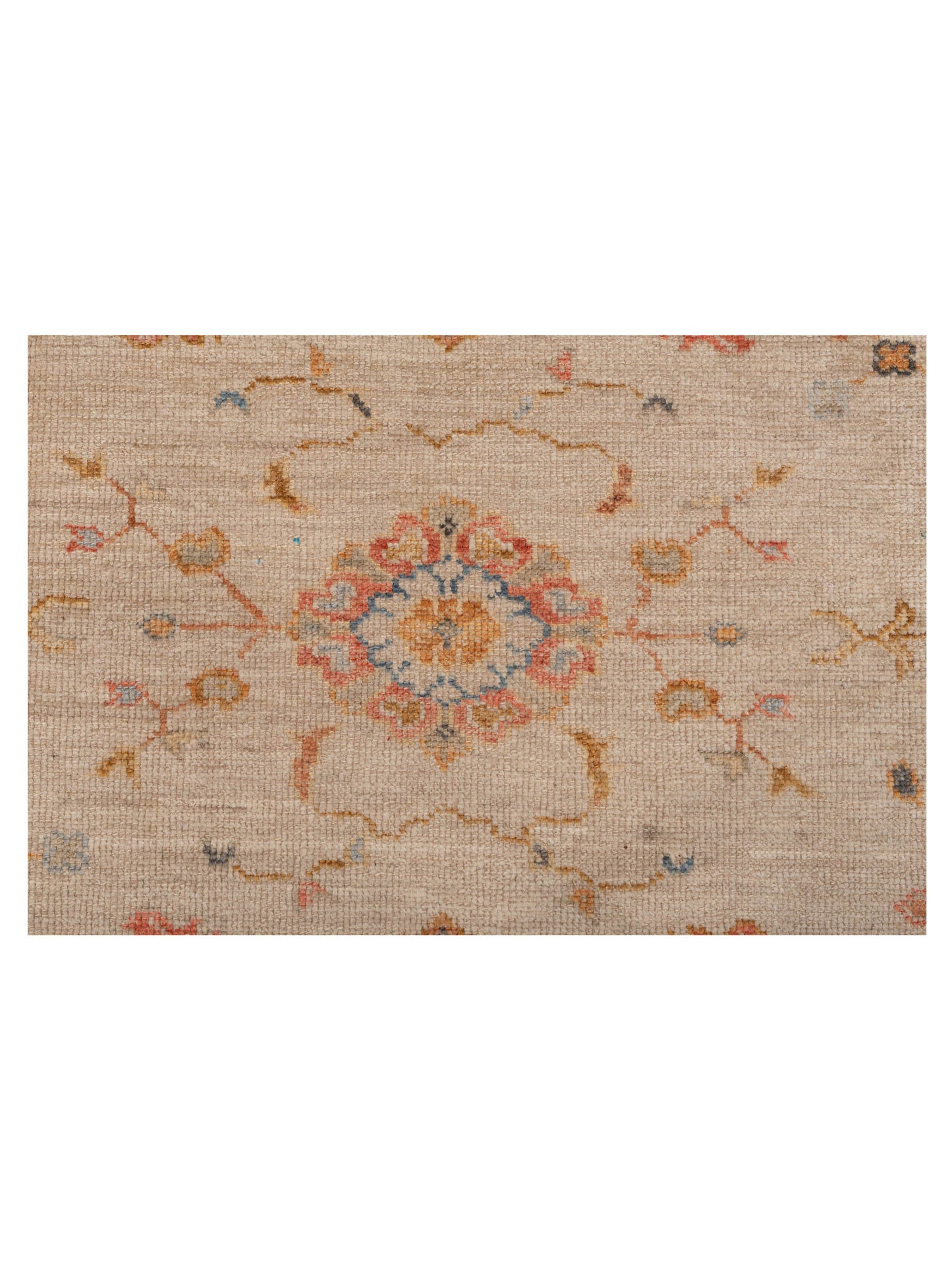 Angora Oushak 149381 Ivory Ivory 8x9.7 Hand Knotted Rug
