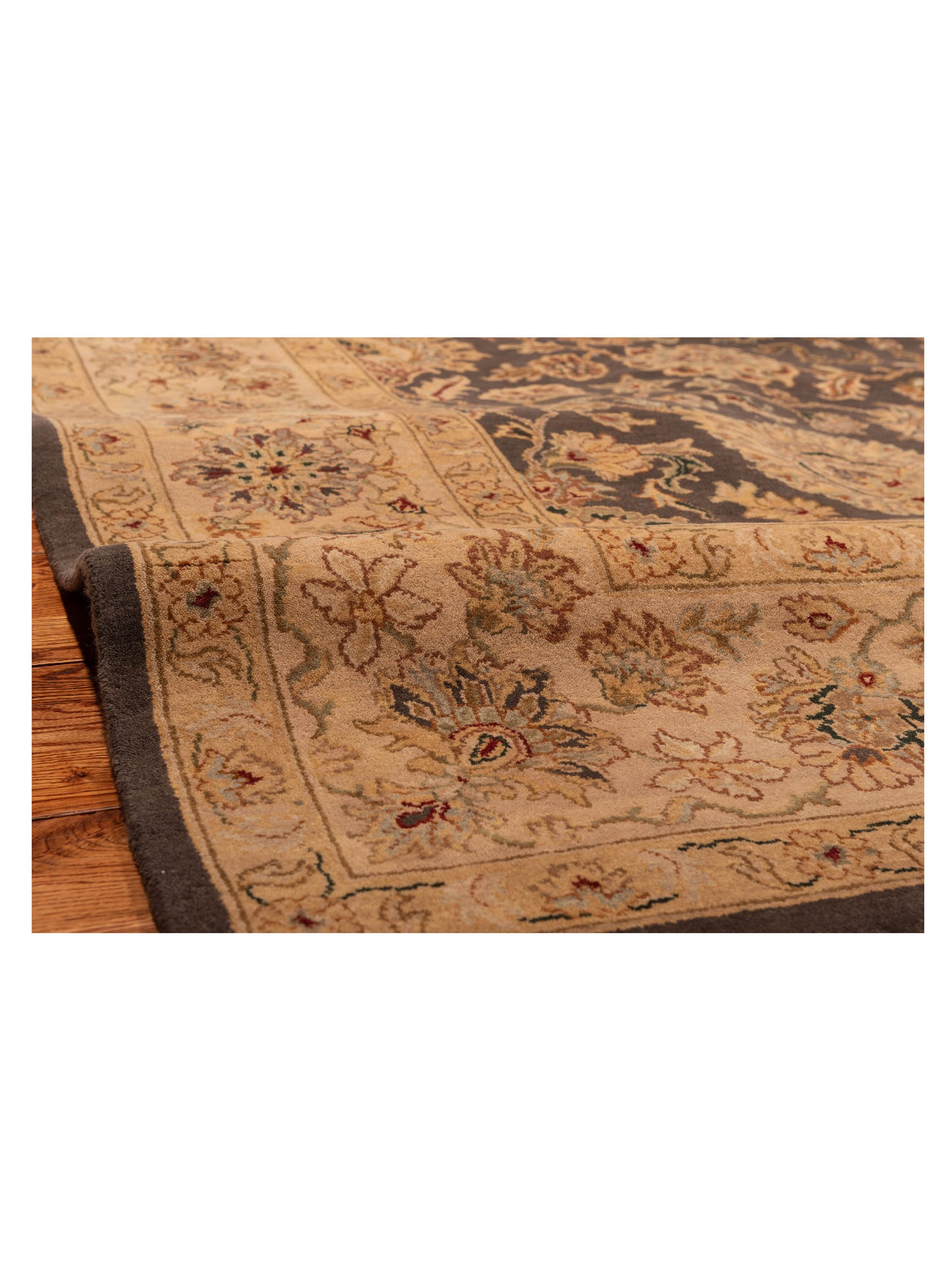 Crown 85799 Gray Beige 9.2x12.5 Hand Knotted Rug